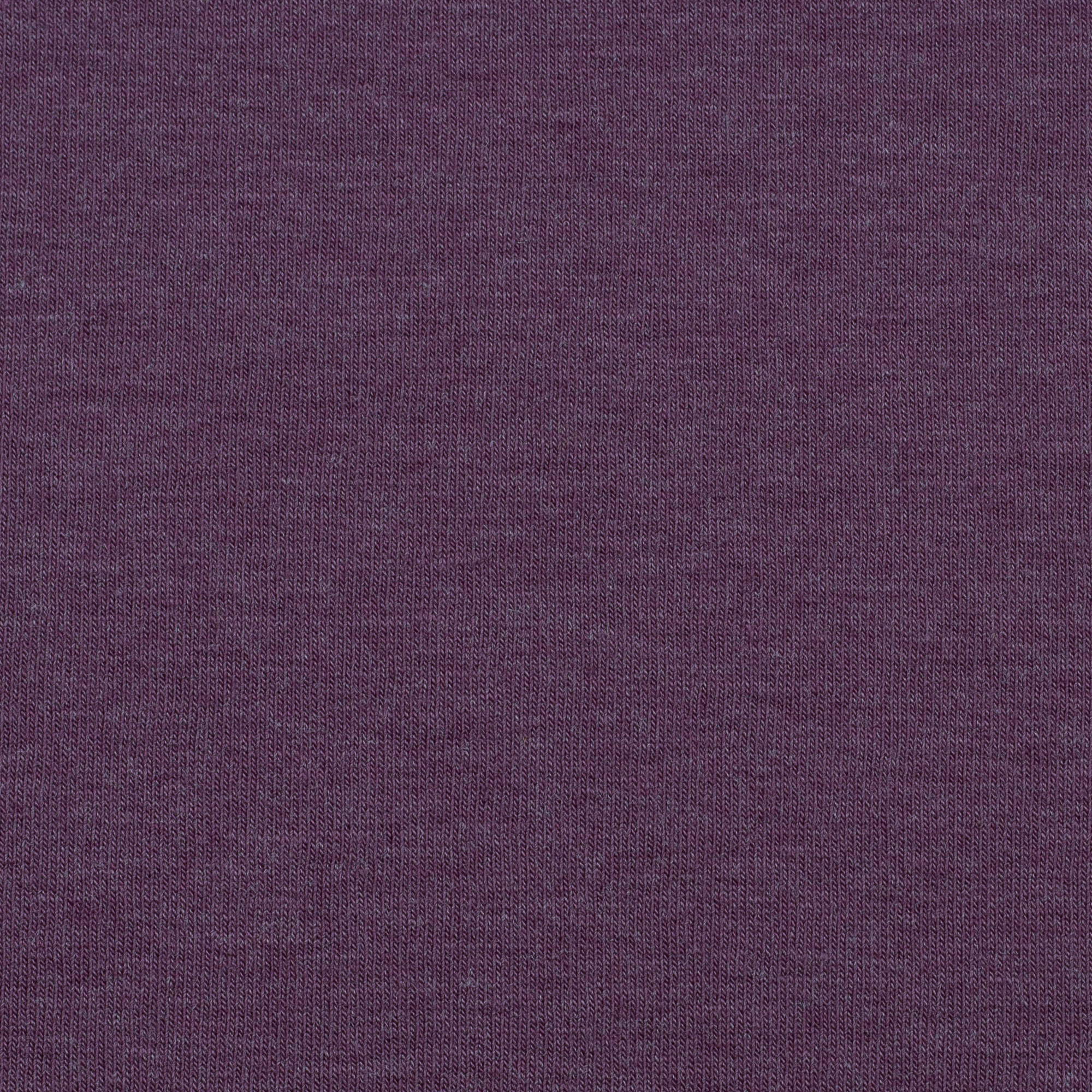 French Terry Uni Lila meliert – innen angerauter French Terry / Sommersweat, Lila meliert (gedämpftes Aubergine-Violett meliert)
