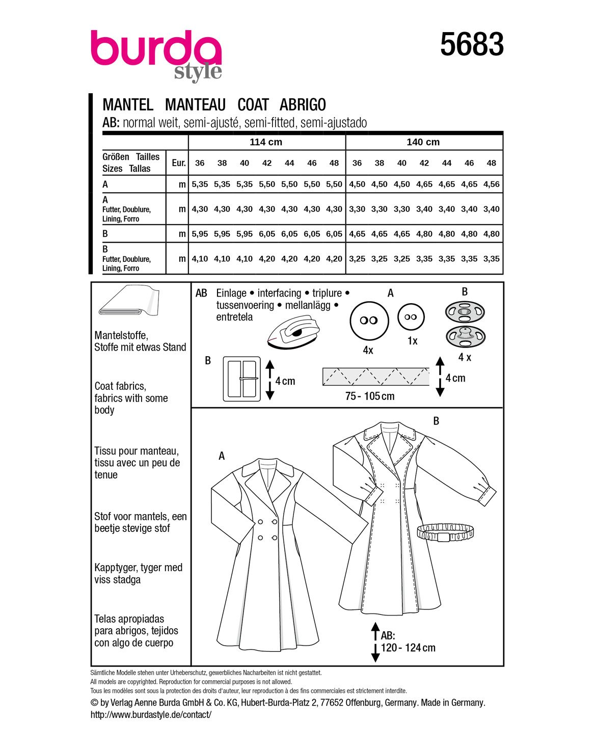 burda Schnittmuster 5683 – Bild 3