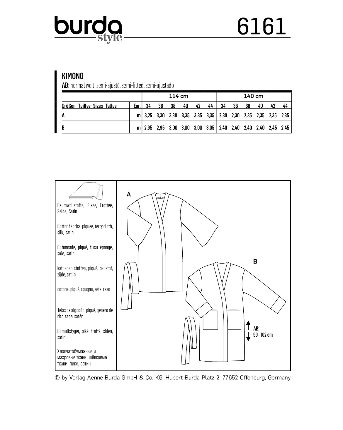 burda Schnittmuster 6161 – Bild 2