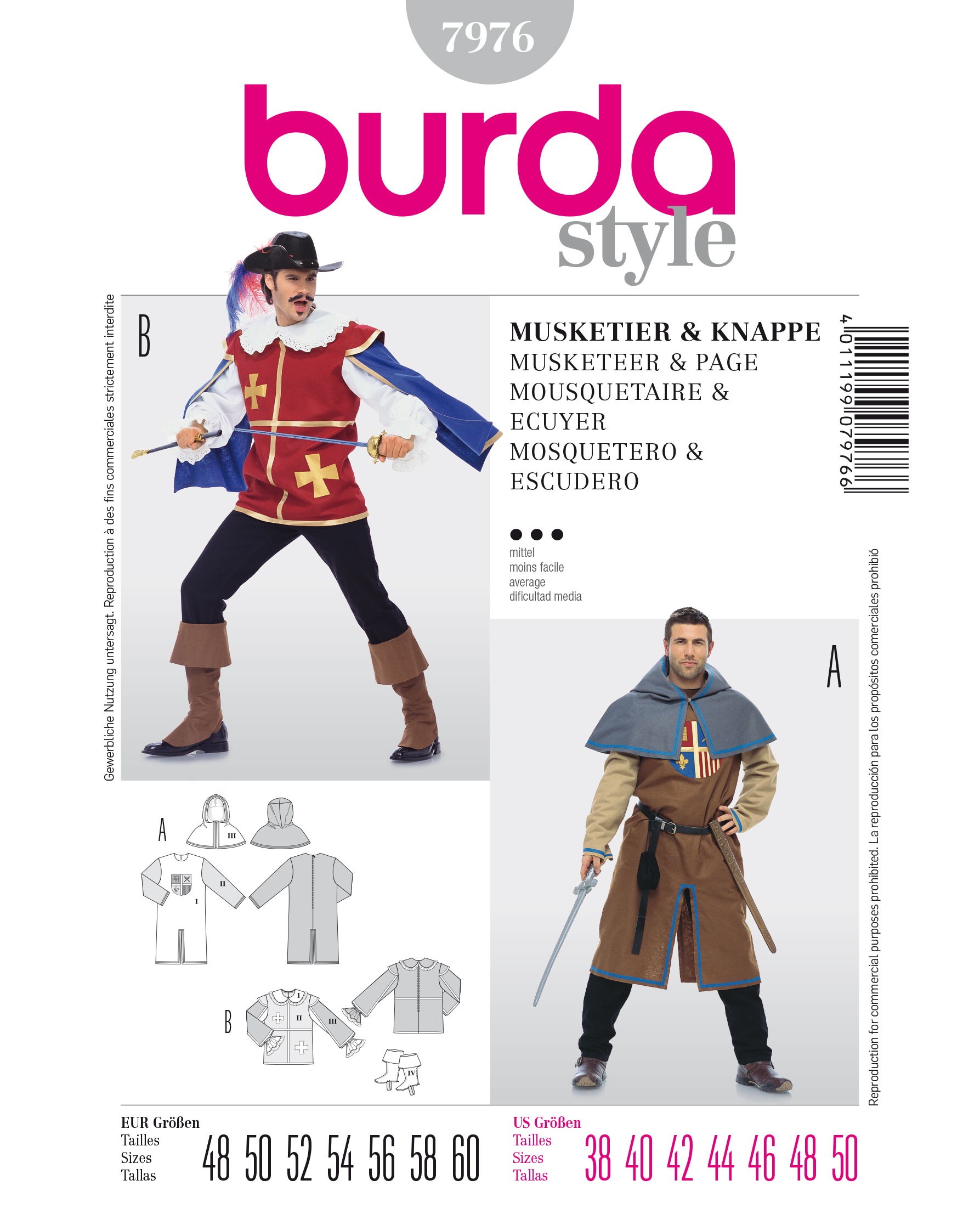 burda Schnittmuster 7976 – Bild 1