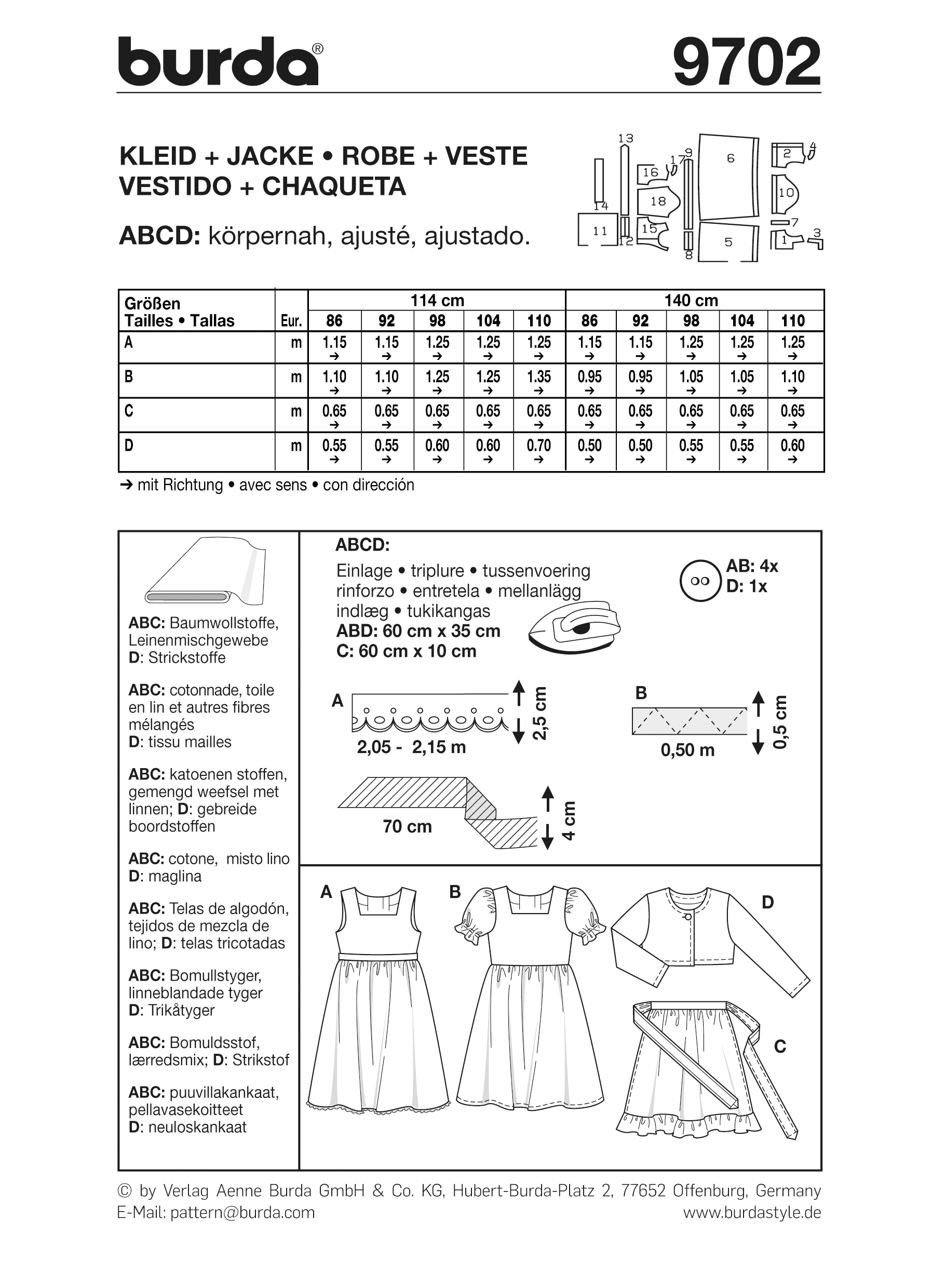 burda Schnittmuster 9702 – Bild 2
