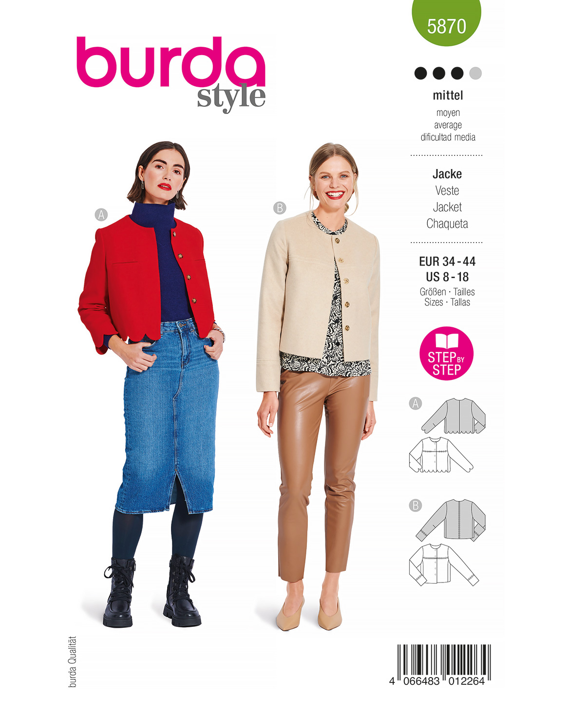 burda Schnittmuster 5870 – Bild 1