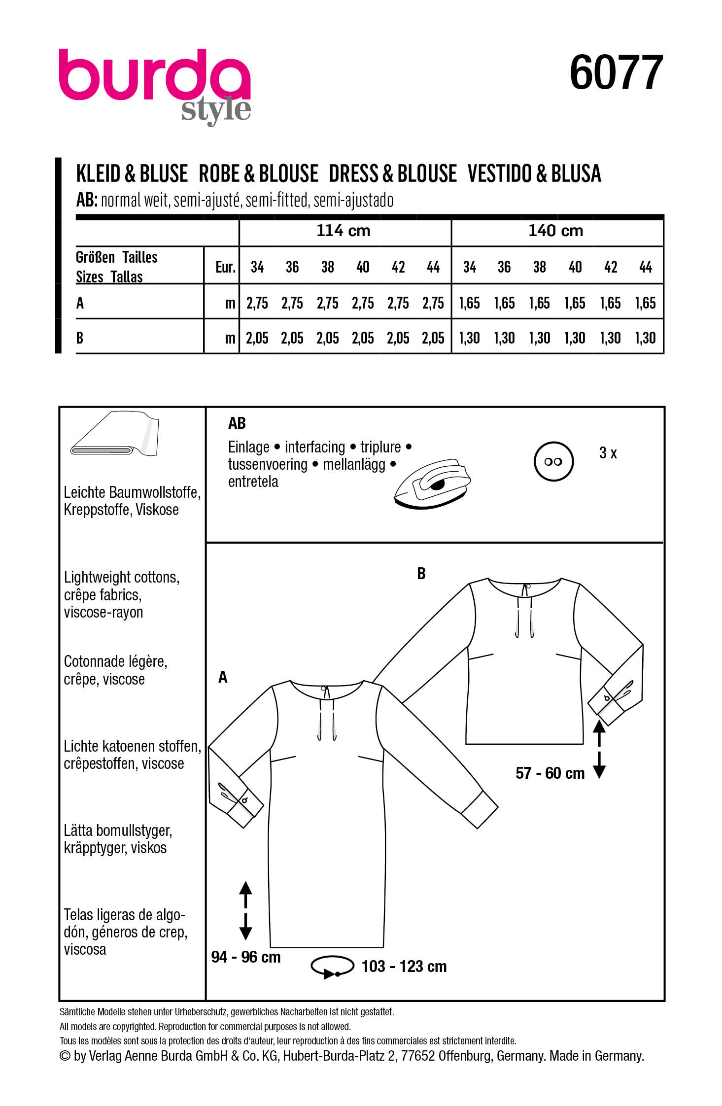 burda Schnittmuster 6077 – Bild 2
