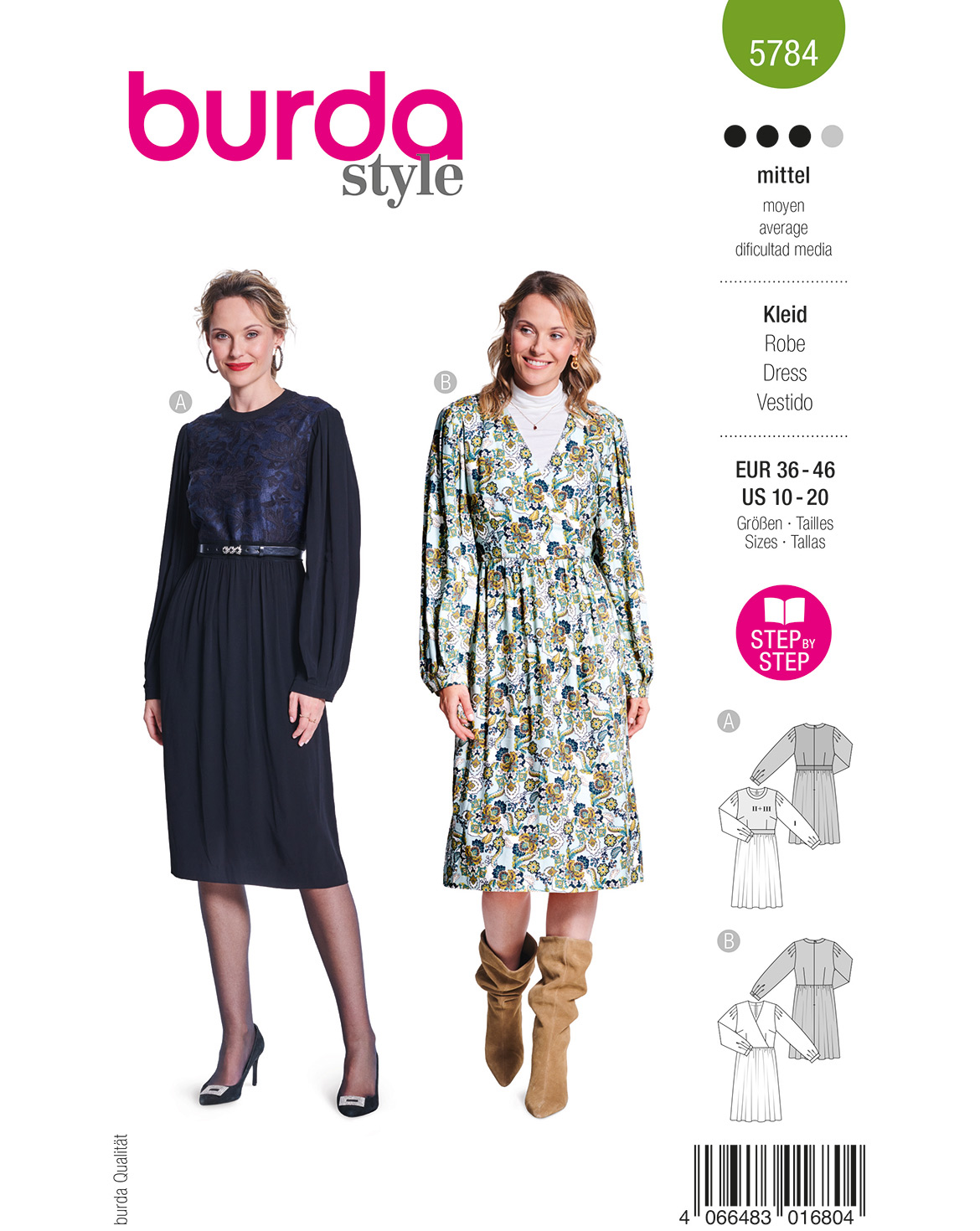 burda Schnittmuster 5784 – Bild 1