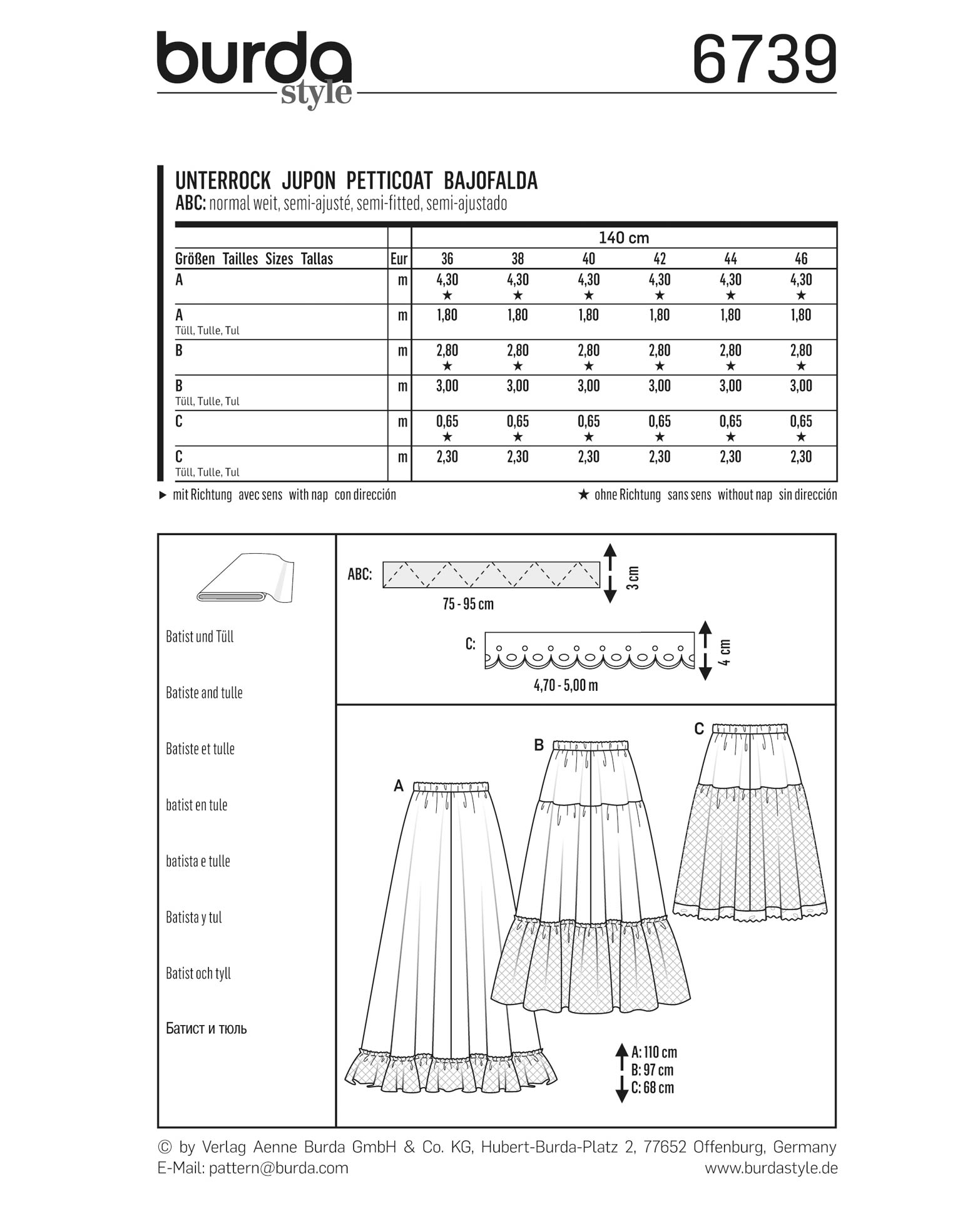 burda Schnittmuster 6739 – Bild 3