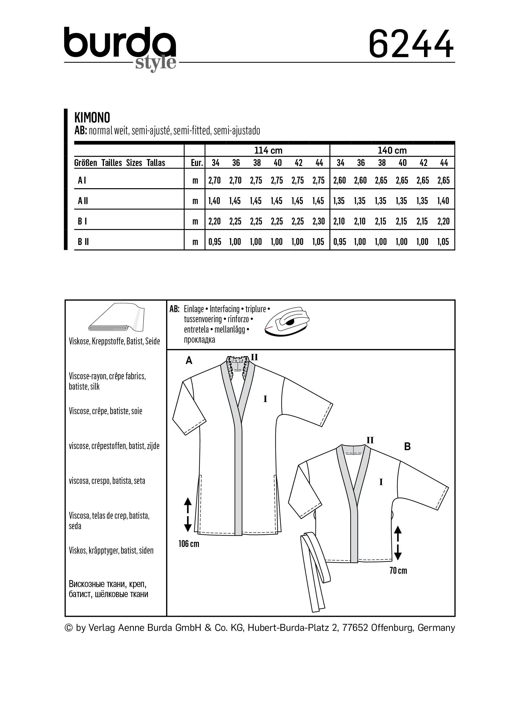 burda Schnittmuster 6244 – Bild 2