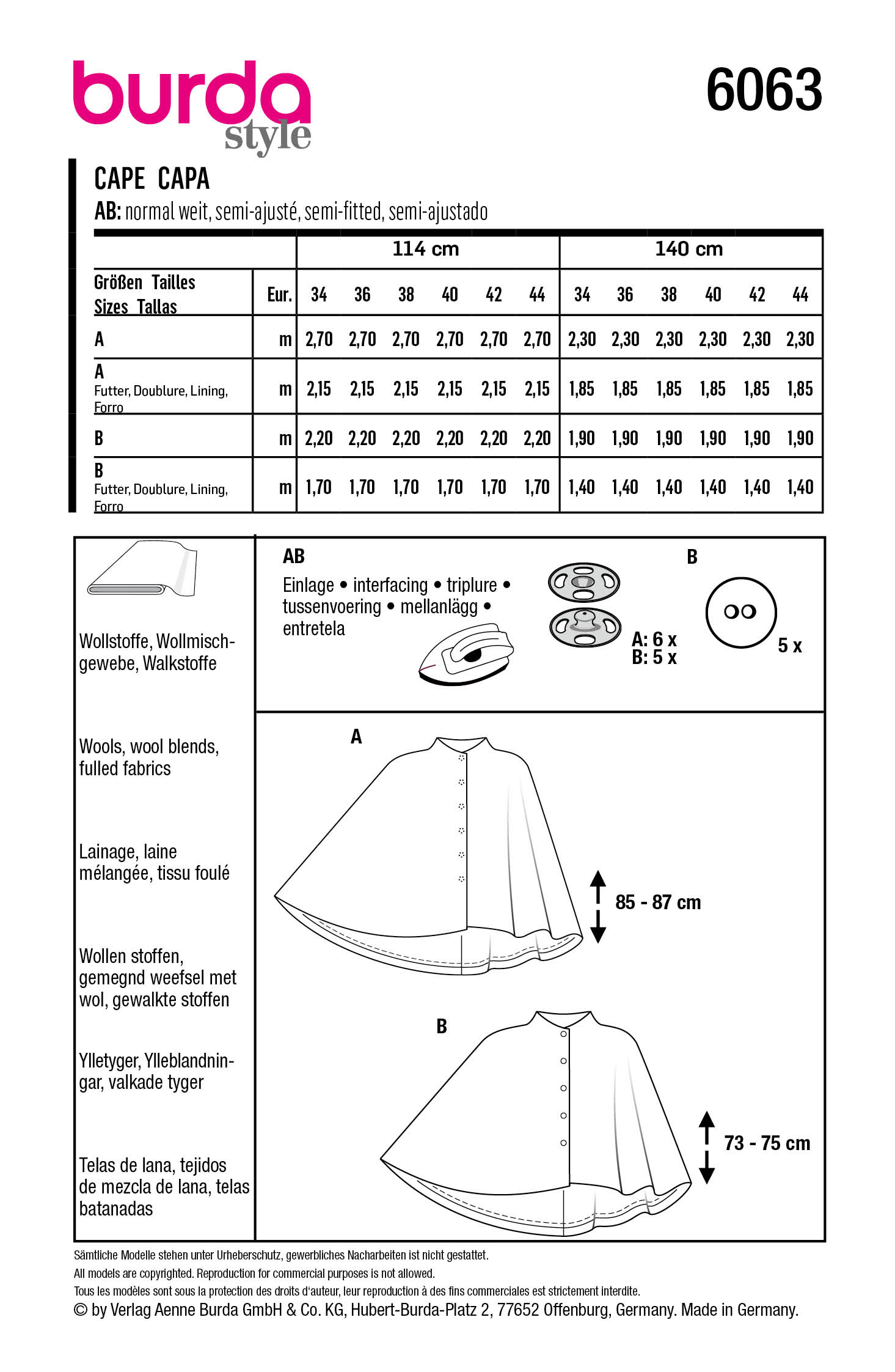 burda Schnittmuster 6063 – Bild 2