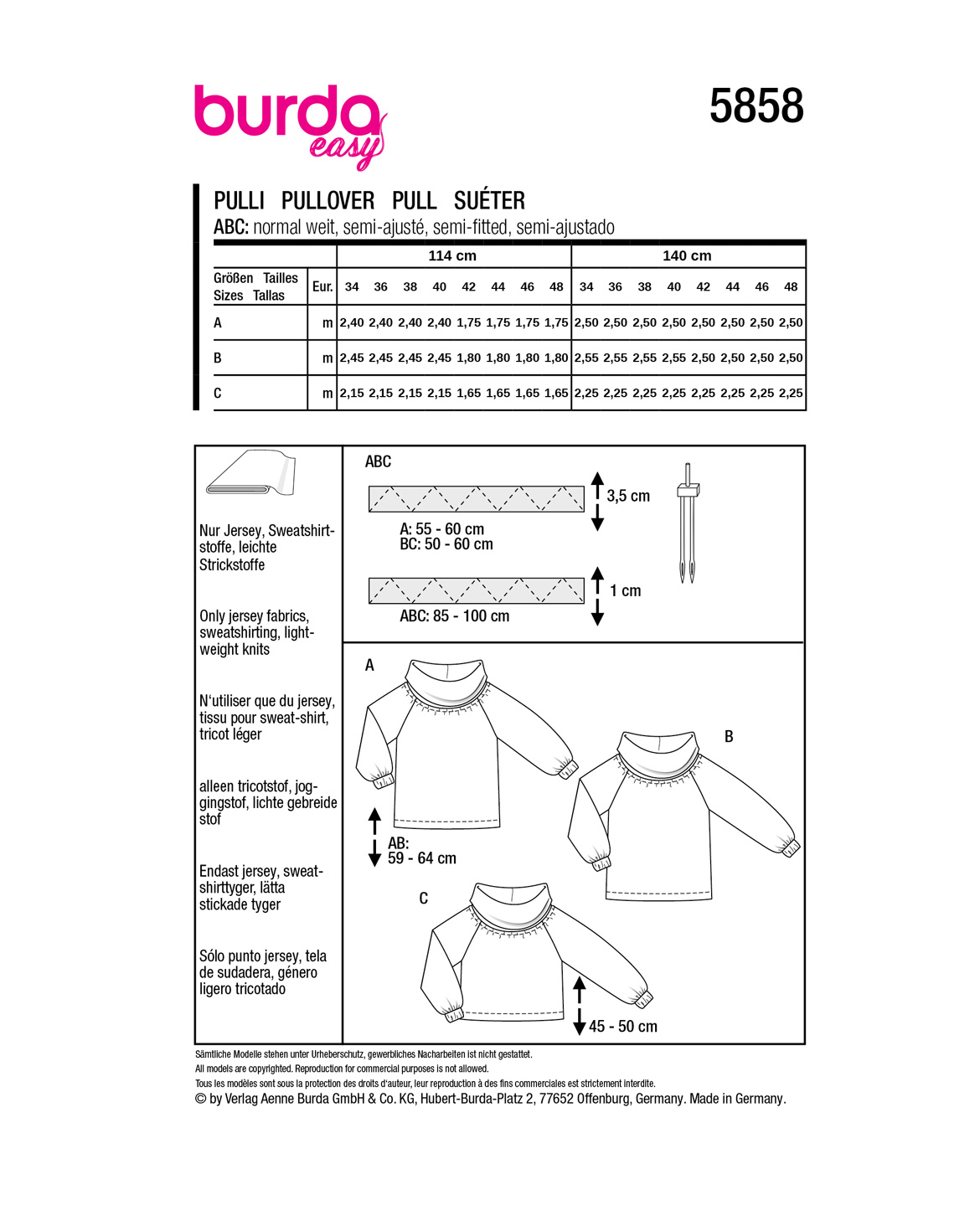 burda Schnittmuster 5858 – Bild 2