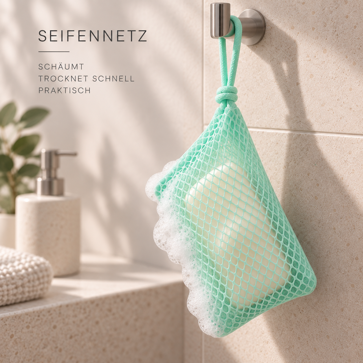 3D Mesh Mint – Verwendungsidee (KI-generiertes Stimmungsbild, kein Produktfoto)