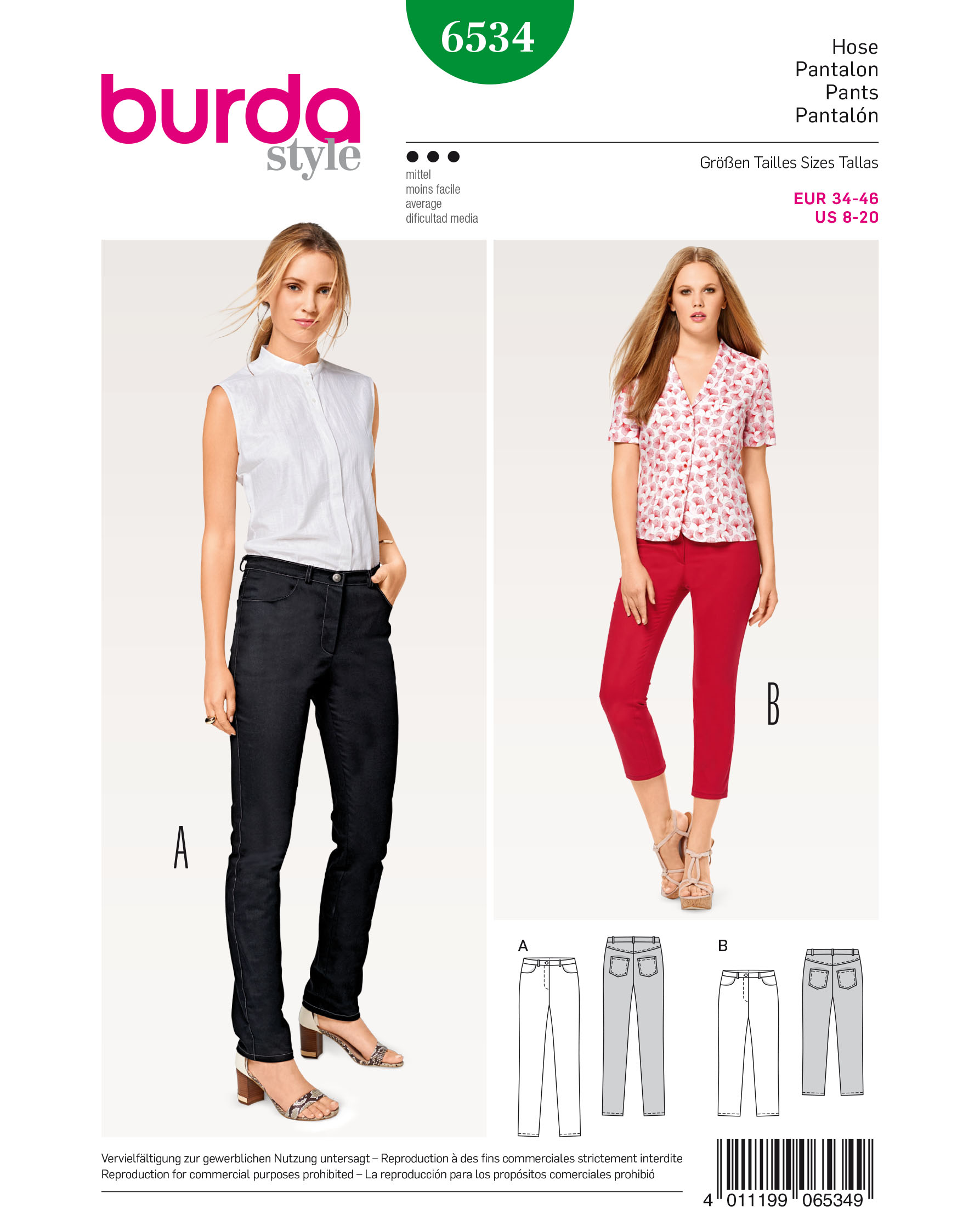 burda Schnittmuster 6534 – Bild 1