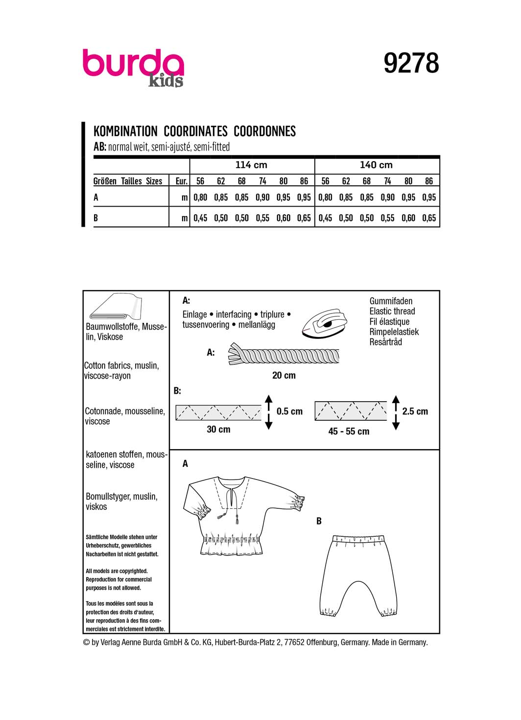 burda Schnittmuster 9278 – Bild 2