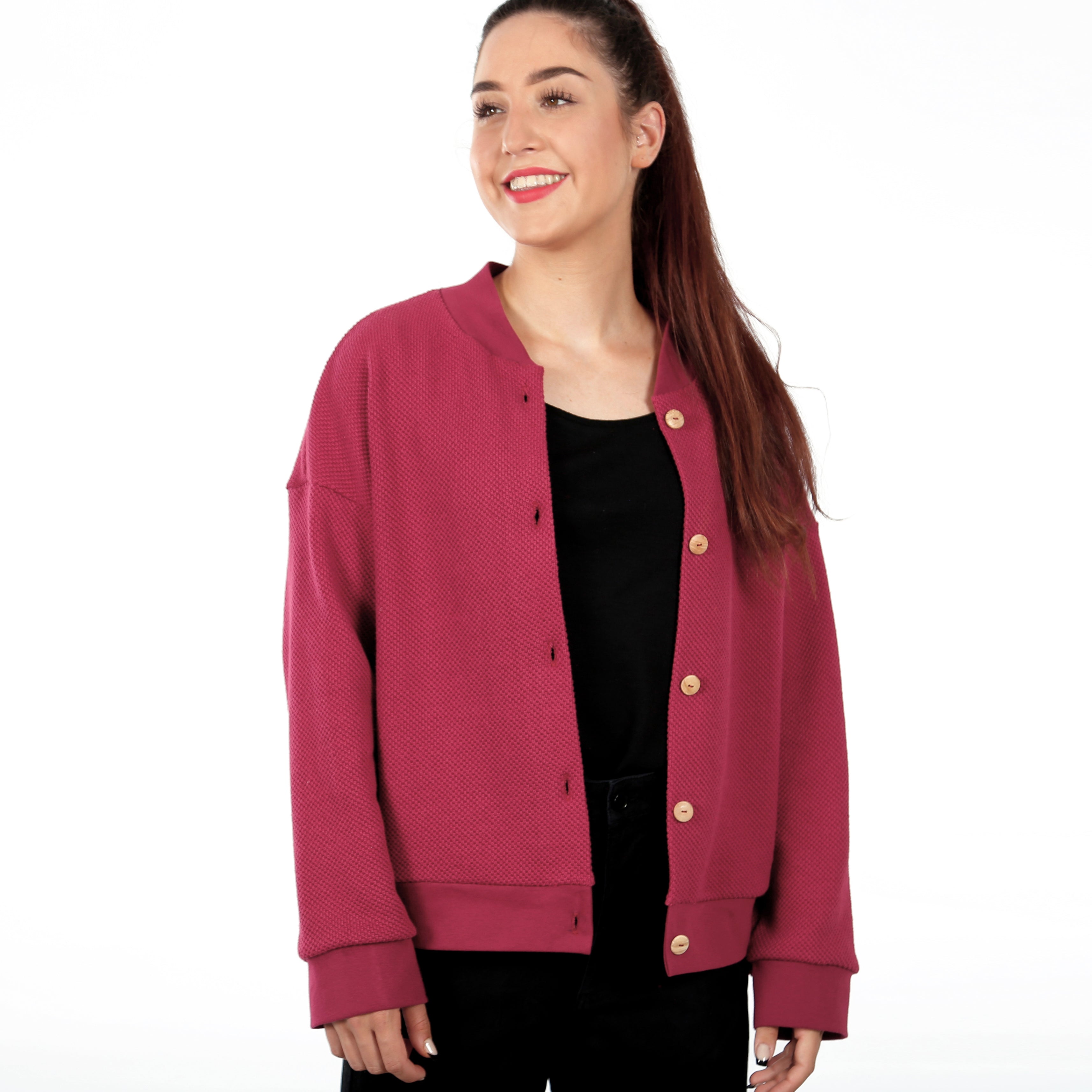 Schnittmuster FRAU AYLA – Cardigan im Blousonstyle, STUDIO SCHNITTREIF