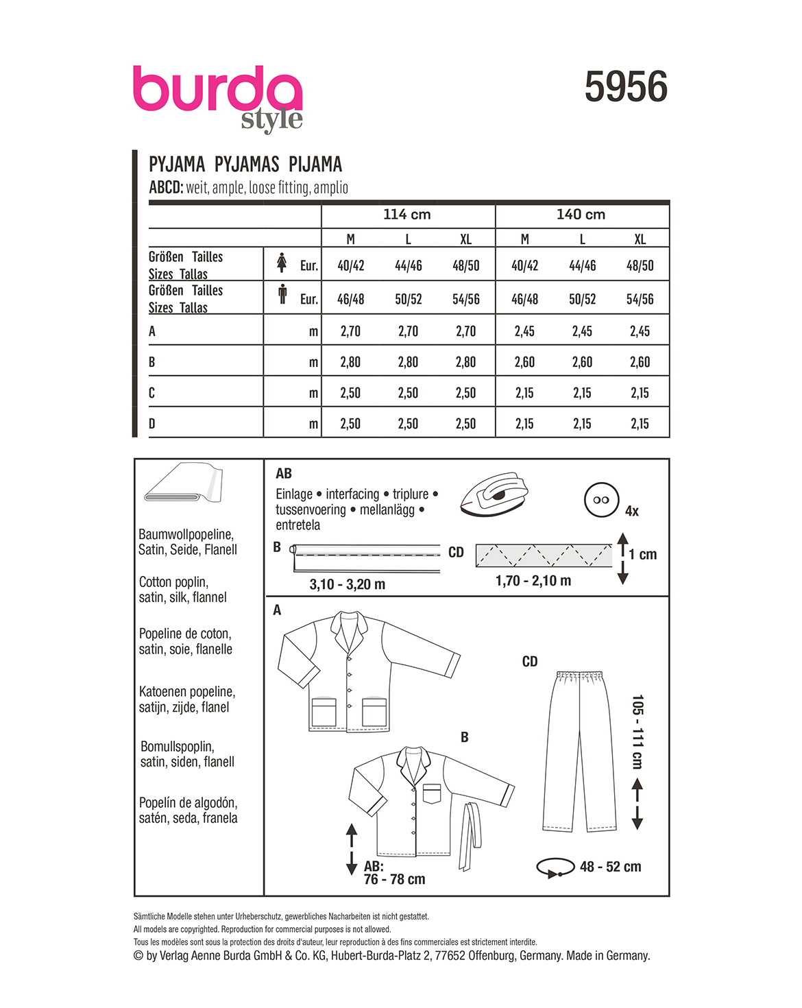burda Schnittmuster 5956 – Bild 2