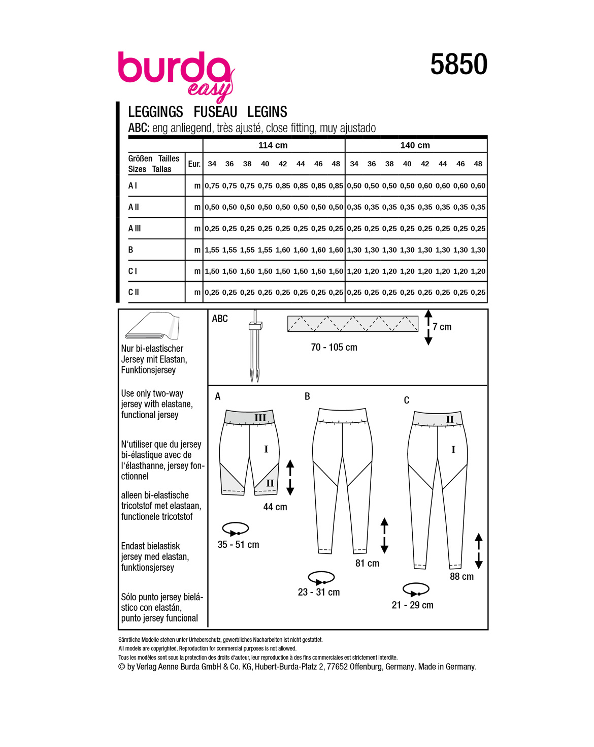 burda Schnittmuster 5850 – Bild 2