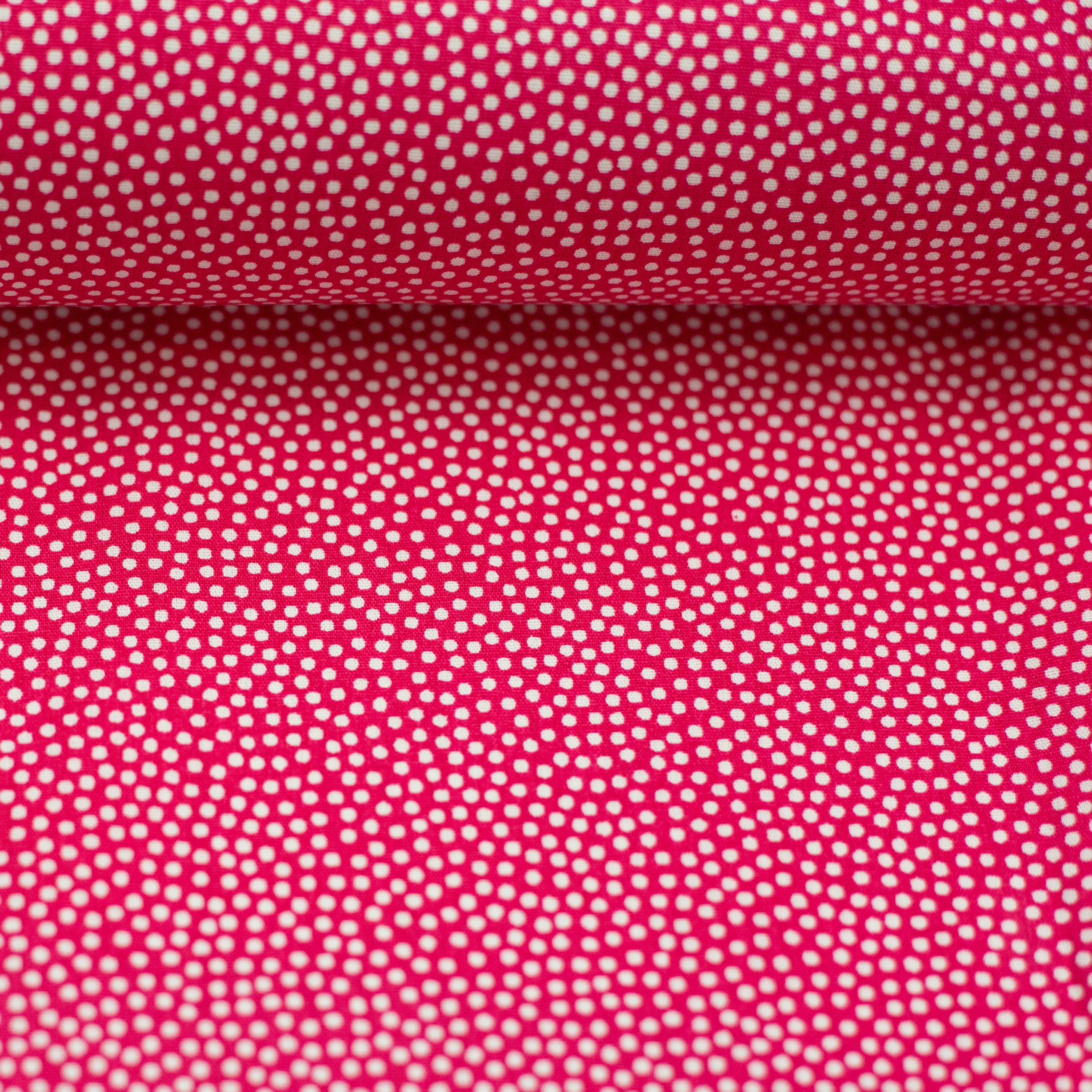 Baumwollstoff Punkte Pink