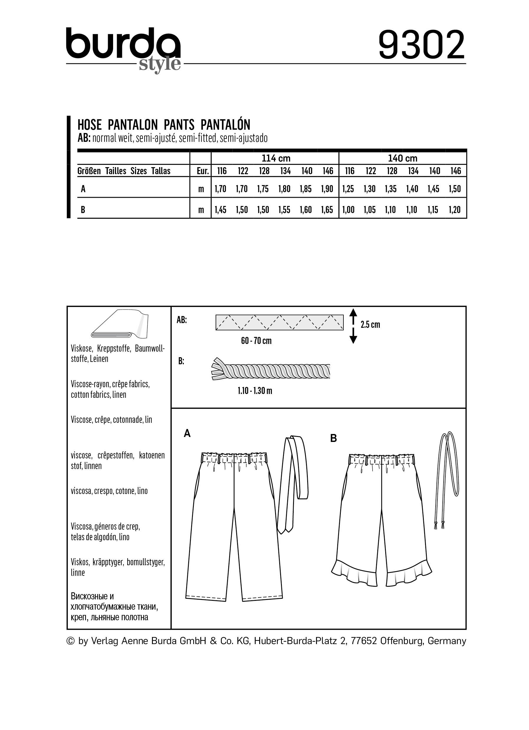 burda Schnittmuster 9302 – Bild 2