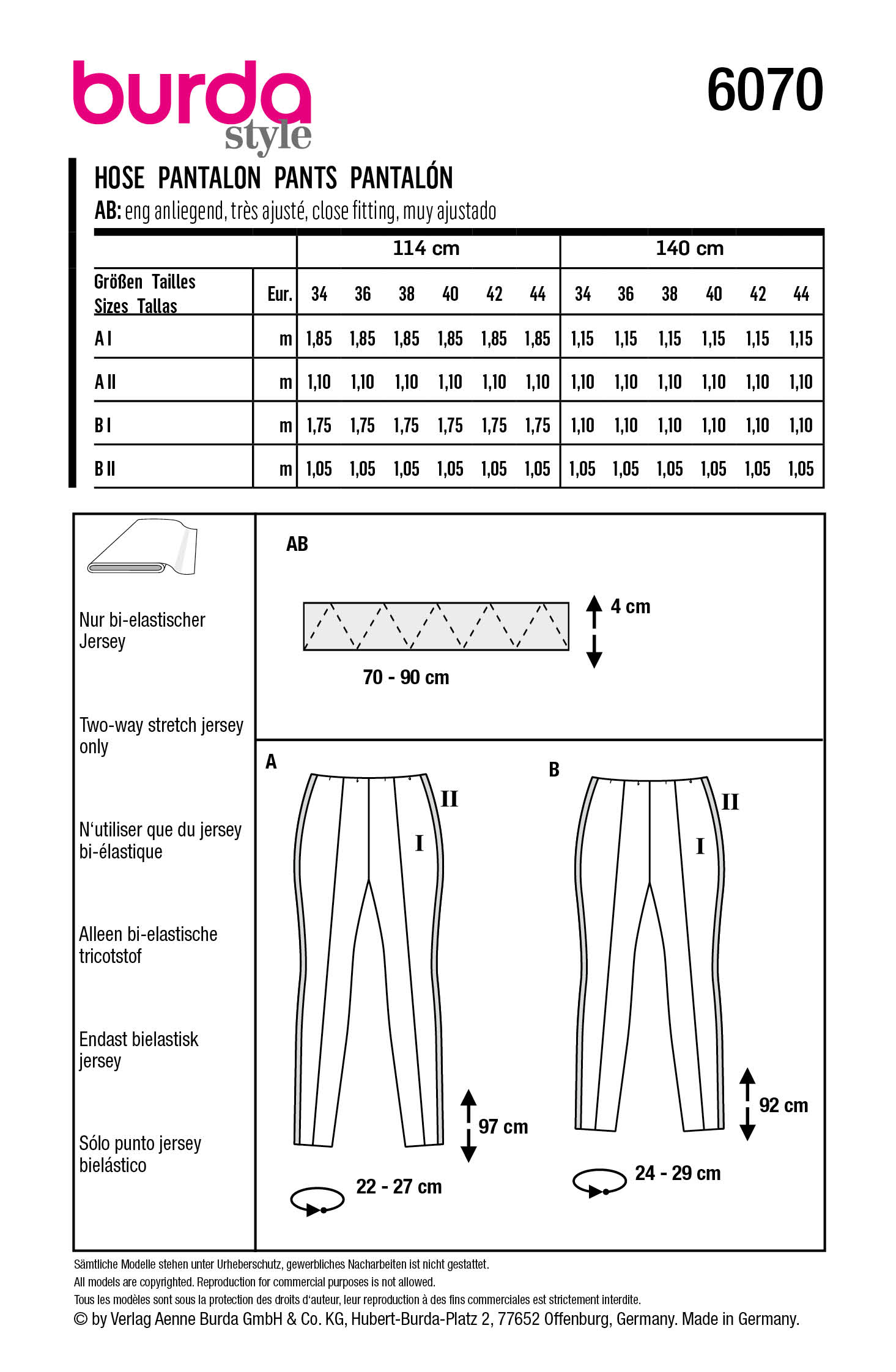 burda Schnittmuster 6070 – Bild 2