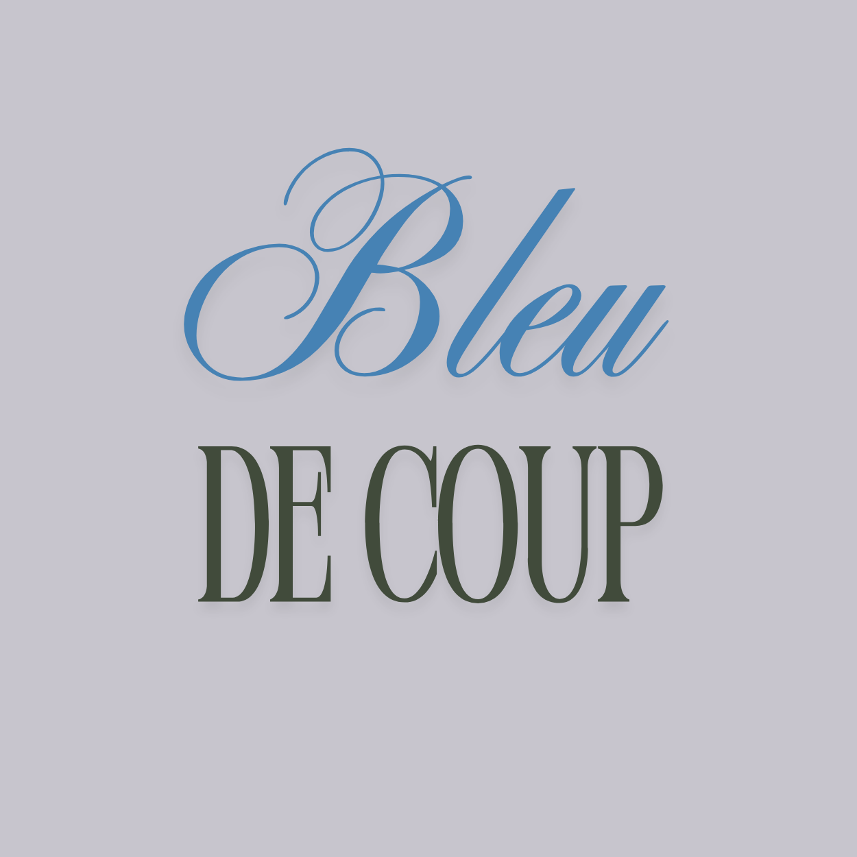 Weblabel Bleu de Coup – gewebtes Etikett