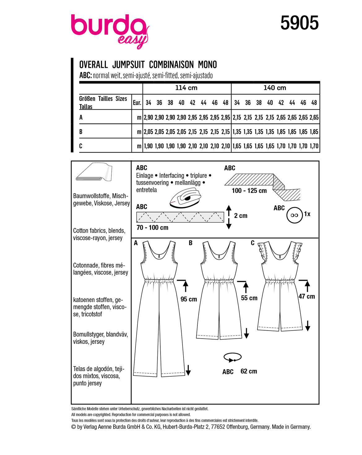 burda Schnittmuster 5905 – Bild 2