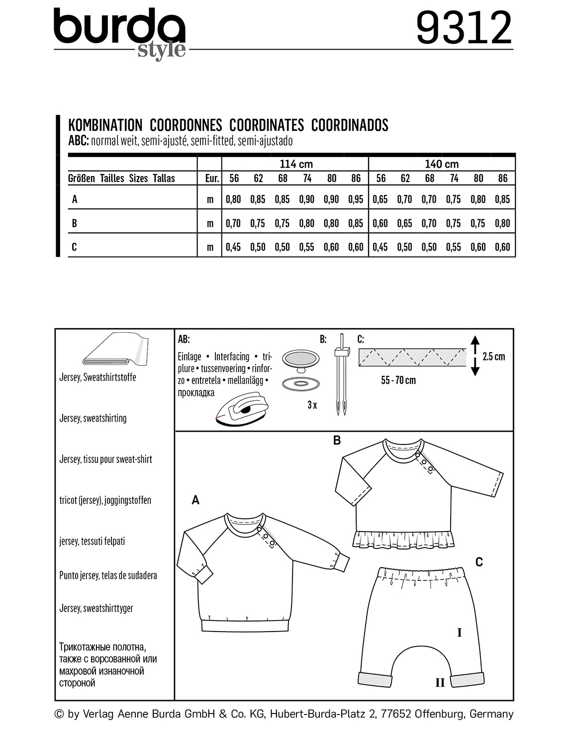 burda Schnittmuster 9312 – Bild 3