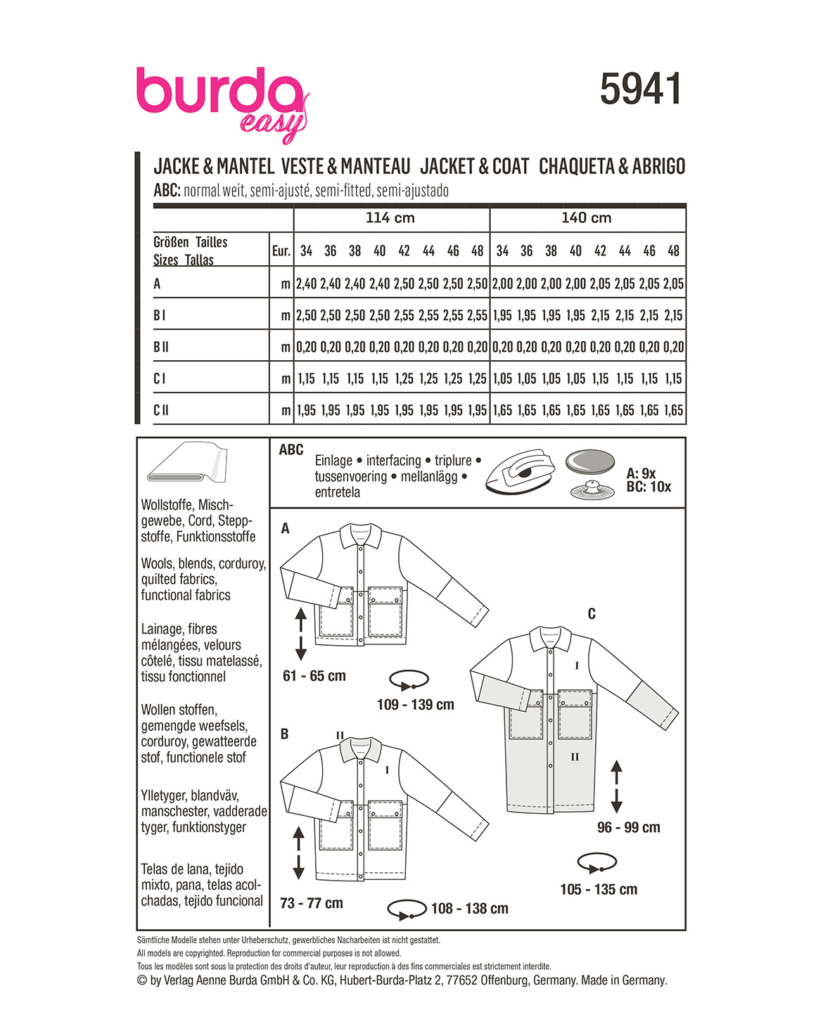 burda Schnittmuster 5941 – Bild 2