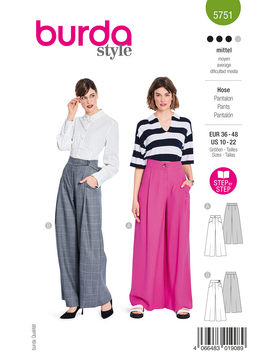 burda Schnittmuster 5751 – Bild 1