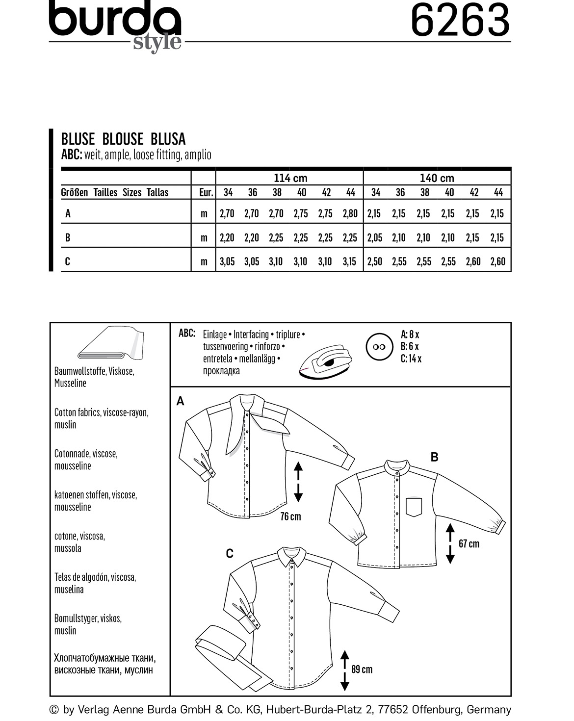 burda Schnittmuster 6263 – Bild 2
