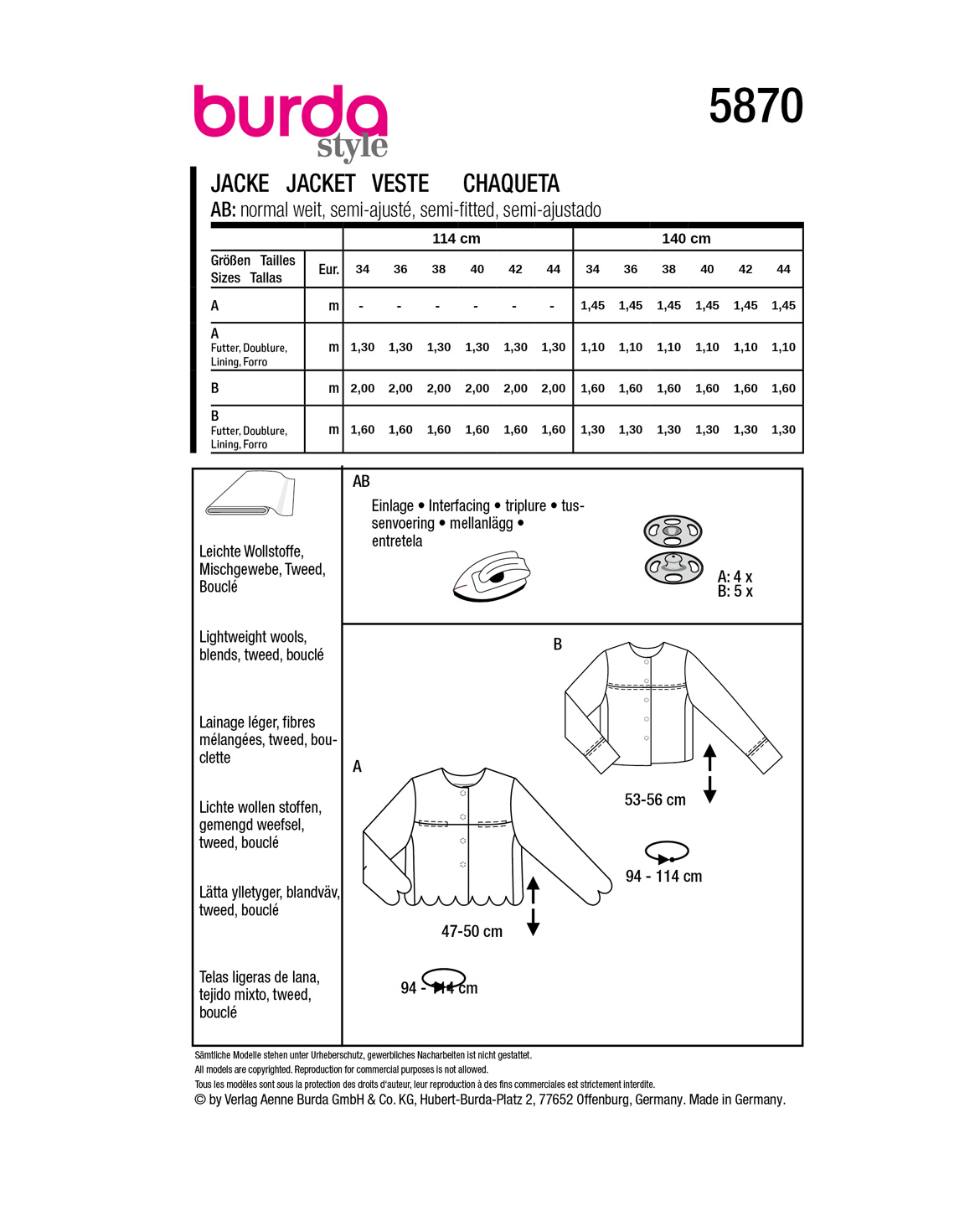 burda Schnittmuster 5870 – Bild 2