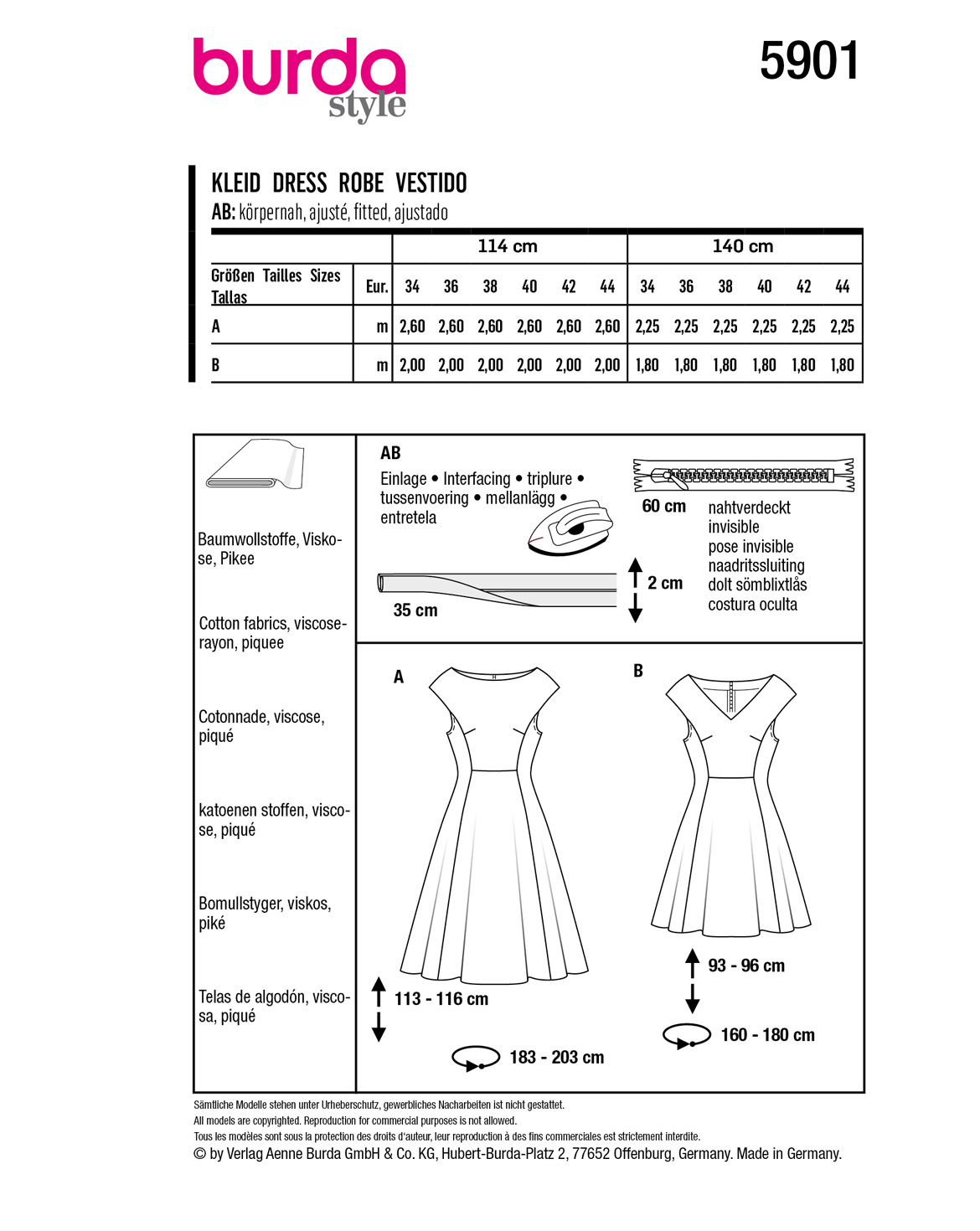 burda Schnittmuster 5901 – Bild 2