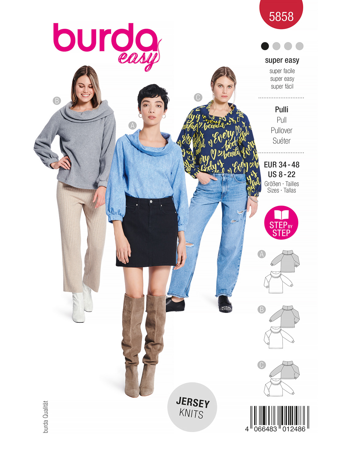 burda Schnittmuster 5858 – Bild 1
