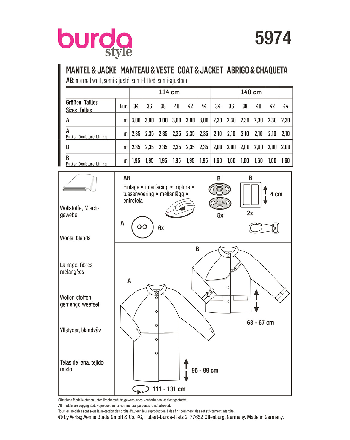 burda Schnittmuster 5974 – Bild 2