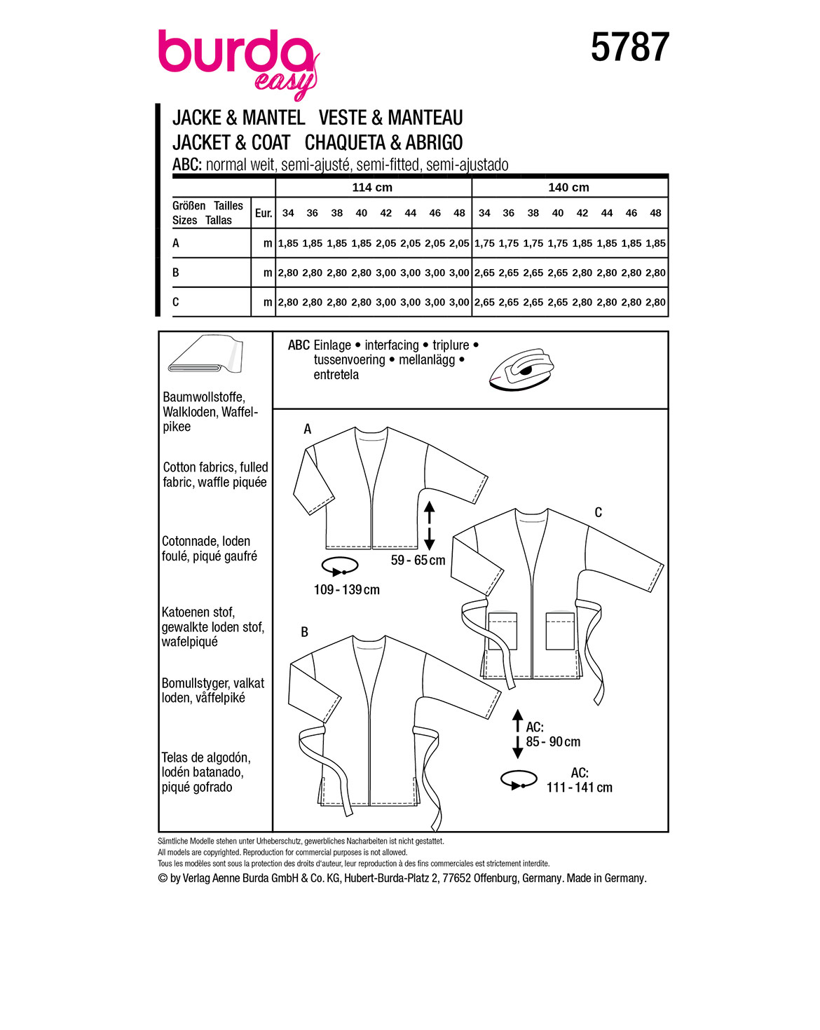 burda Schnittmuster 5787 – Bild 3