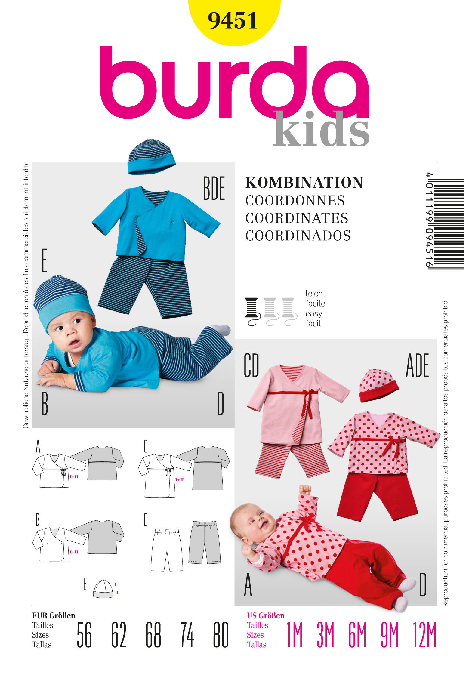 burda Schnittmuster 9451 – Bild 1