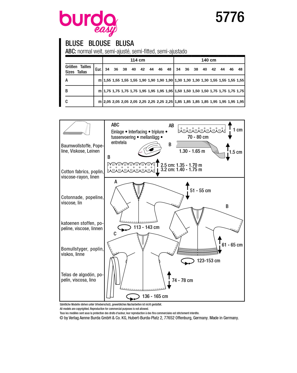 burda Schnittmuster 5776 – Bild 3