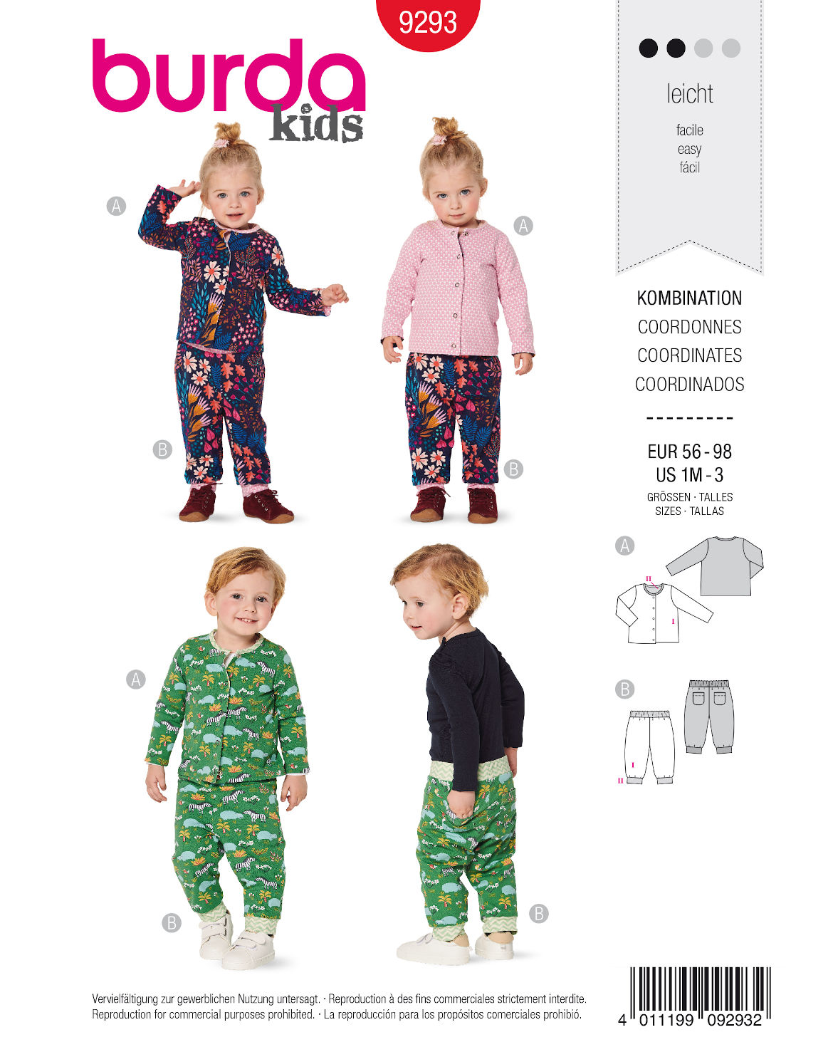 burda Schnittmuster 9293 – Bild 1