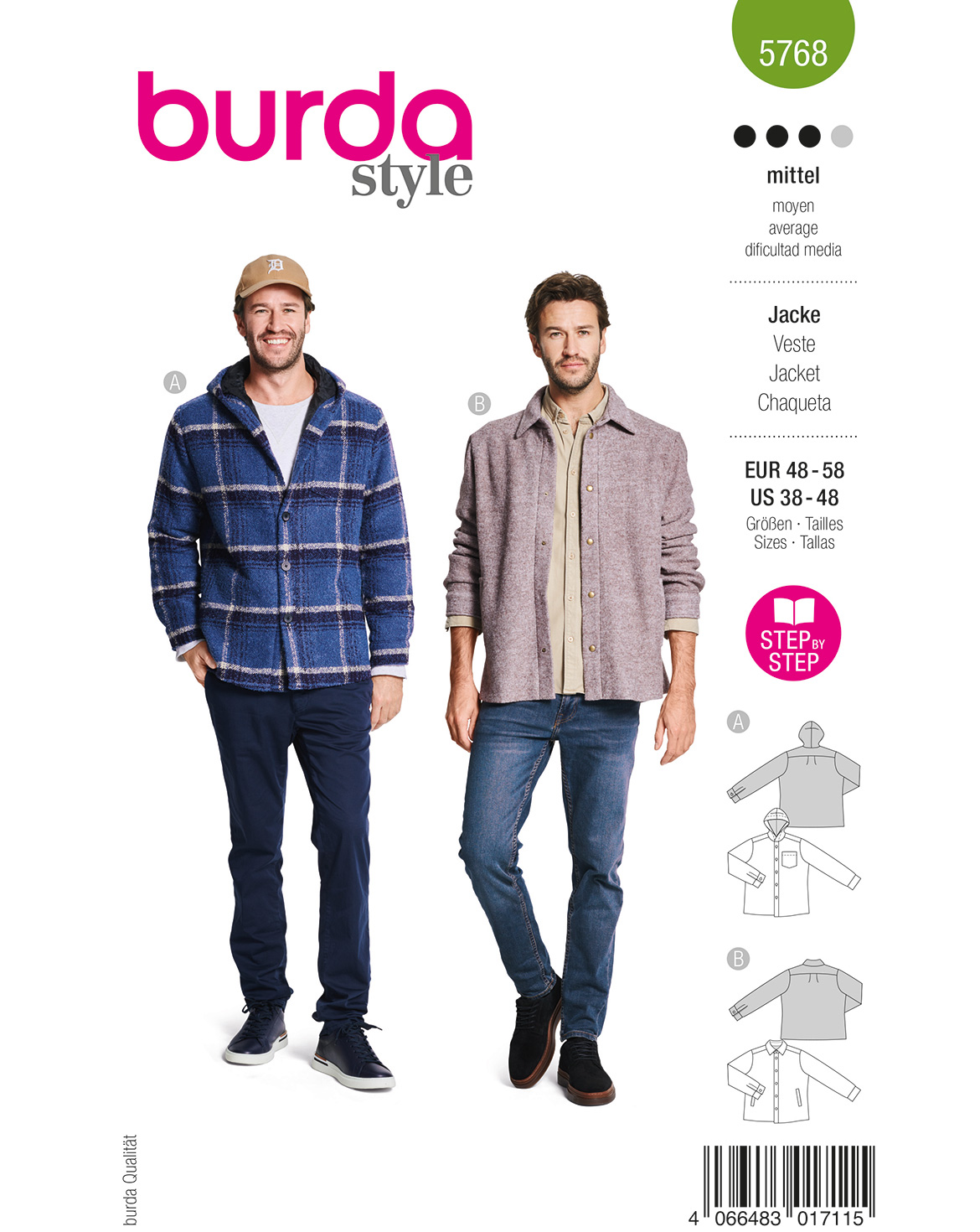 burda Schnittmuster 5768 – Bild 1