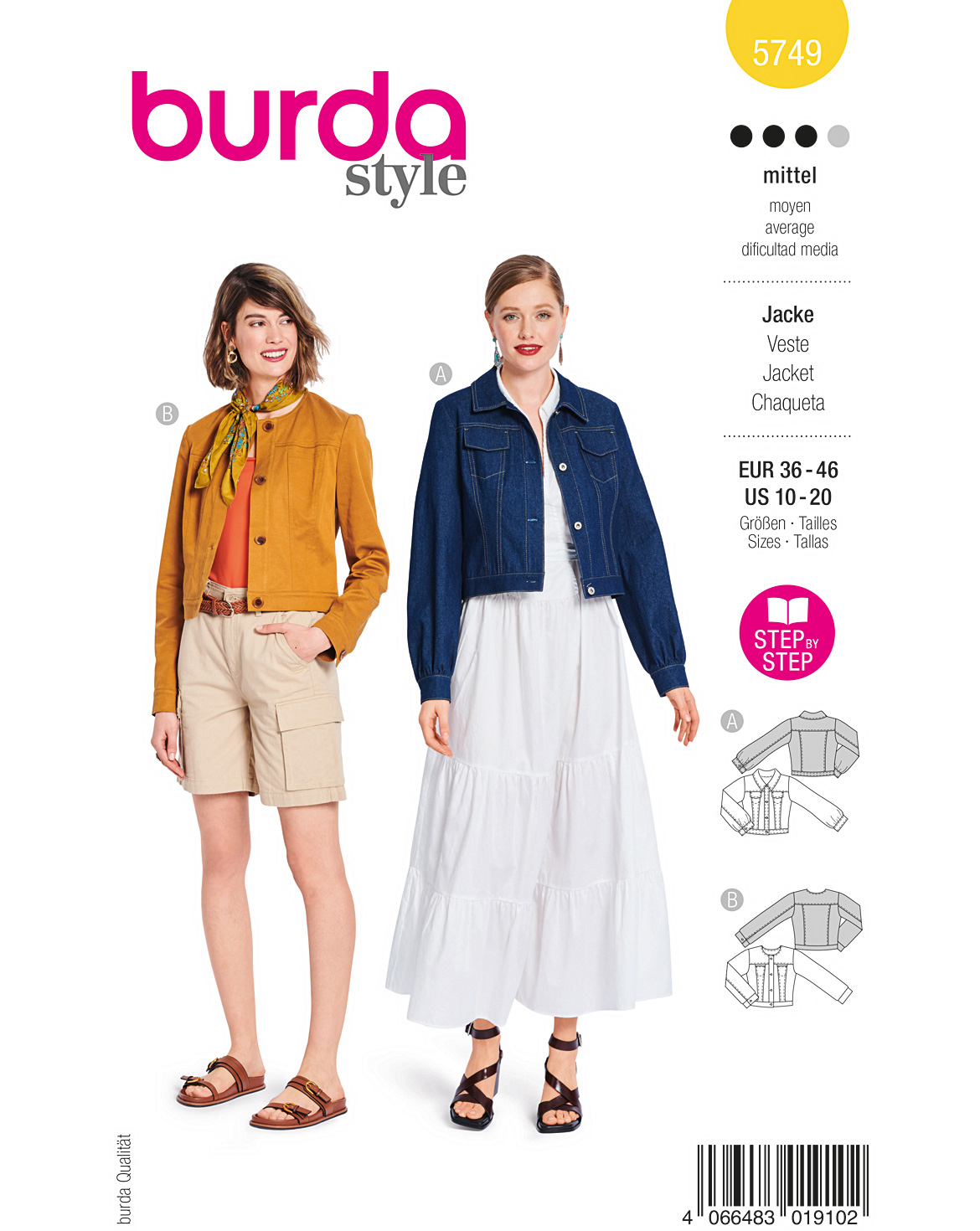 burda Schnittmuster 5749 – Bild 1