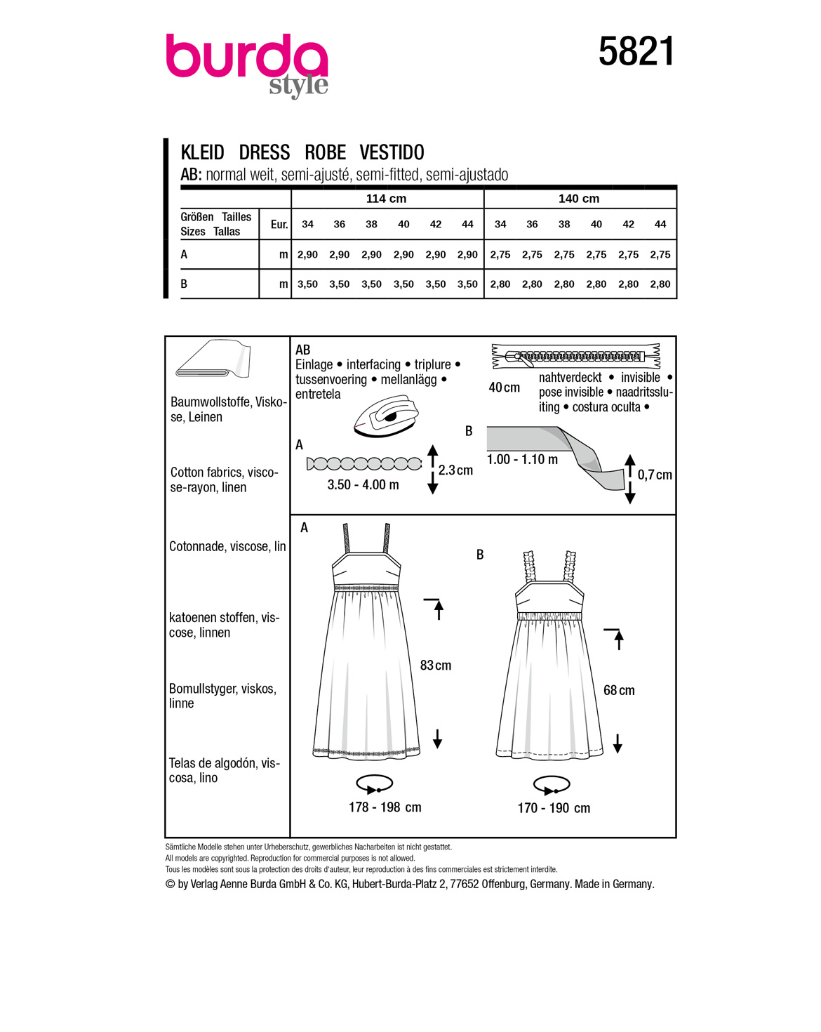 burda Schnittmuster 5821 – Bild 3