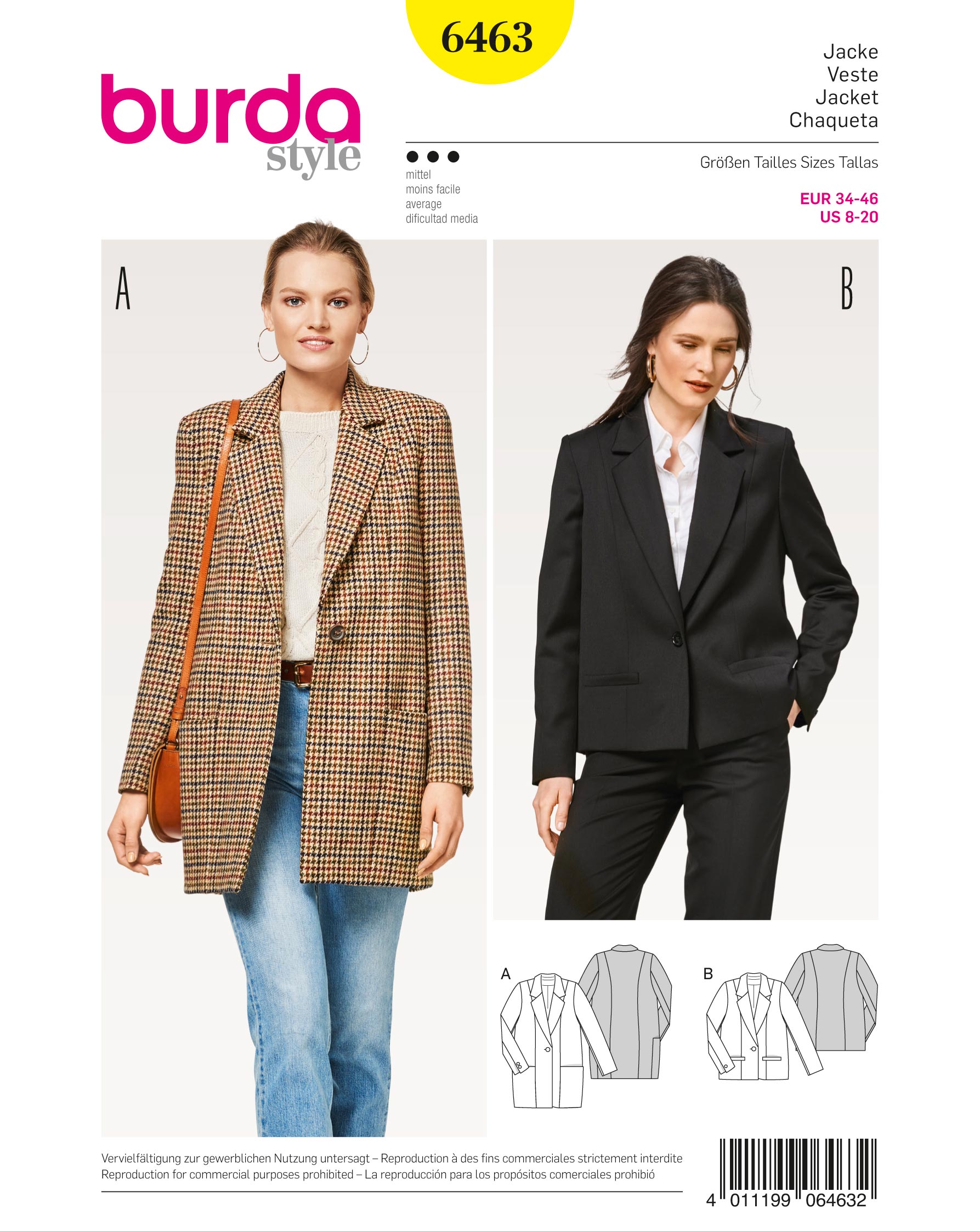burda Schnittmuster 6463 – Bild 1