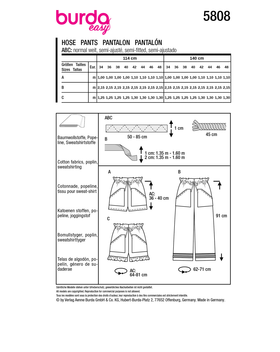 burda Schnittmuster 5808 – Bild 3