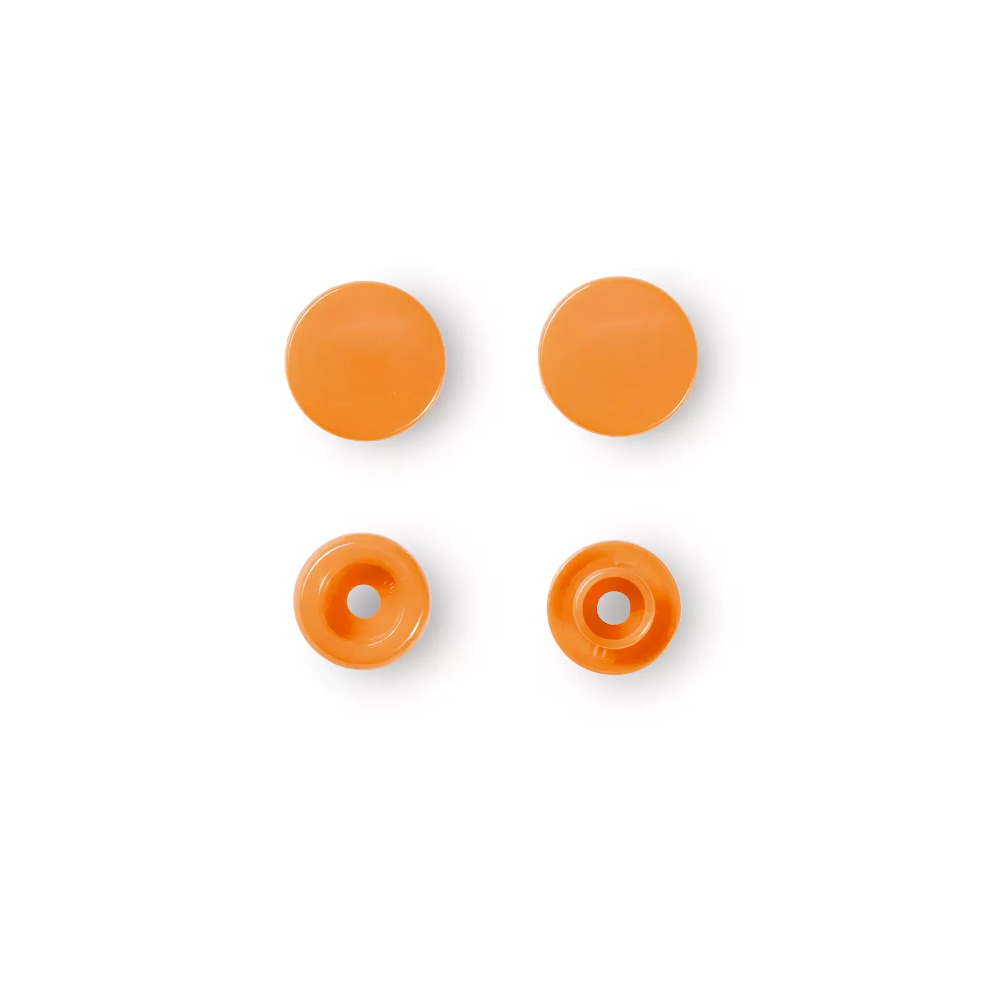 PRYM Nähfrei-Druckknöpfe "Color Snaps" rund 12,4mm orange  393140 – offizielles Prym Produktfoto