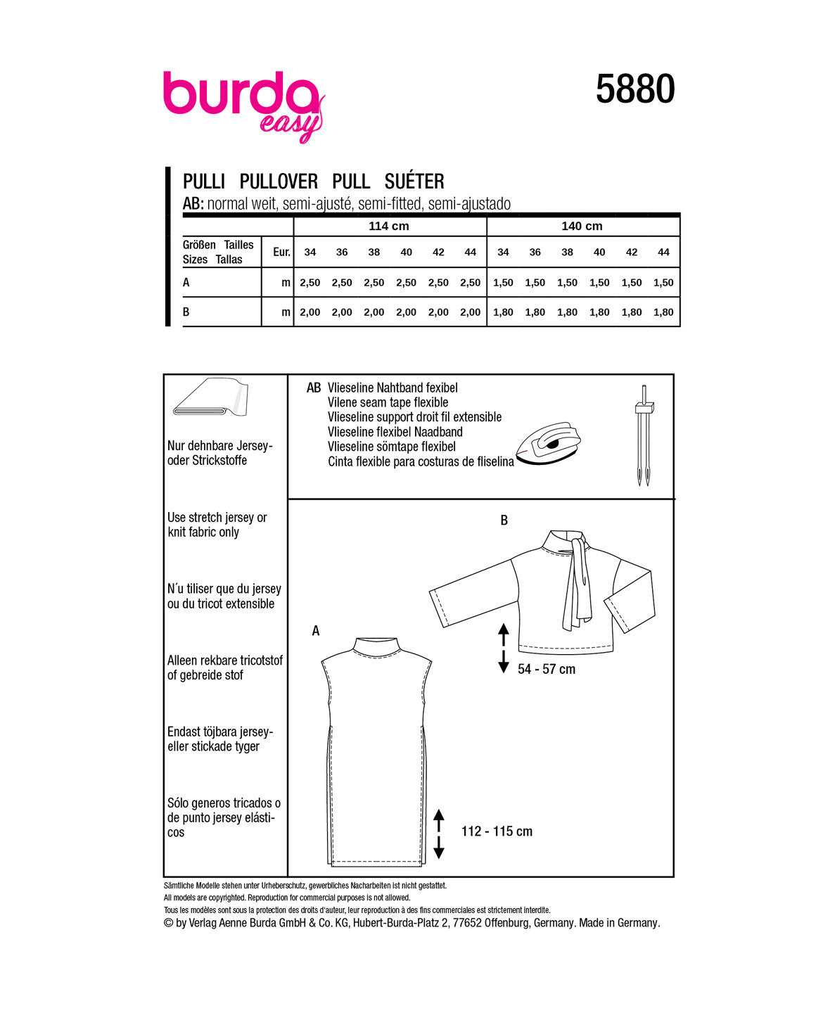 burda Schnittmuster 5880 – Bild 2