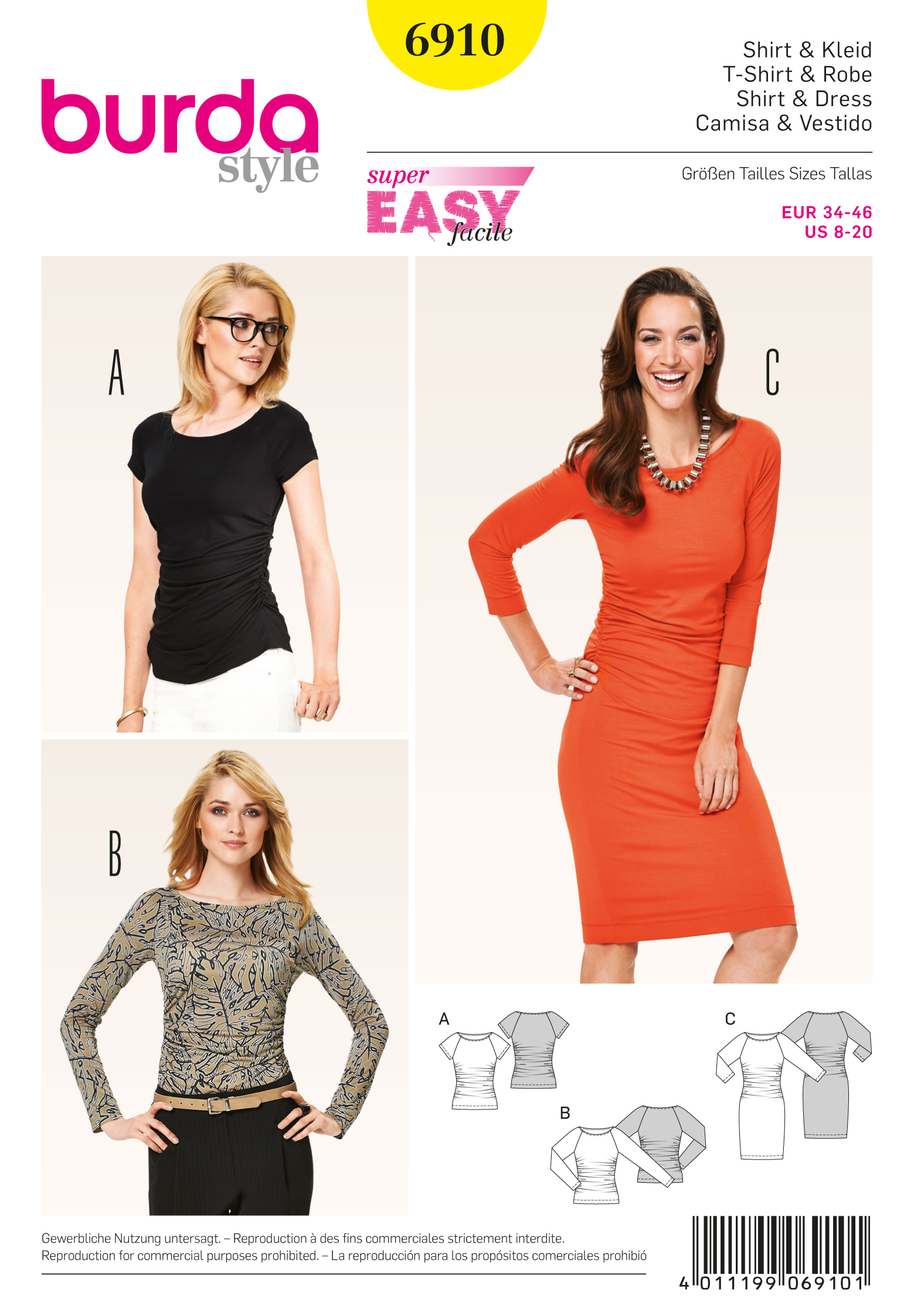 burda Schnittmuster 6910 – Bild 1