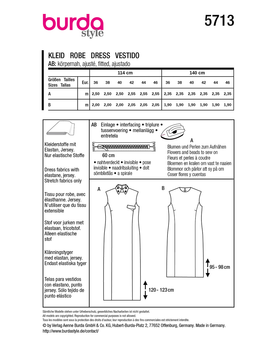 burda Schnittmuster 5713 – Bild 3