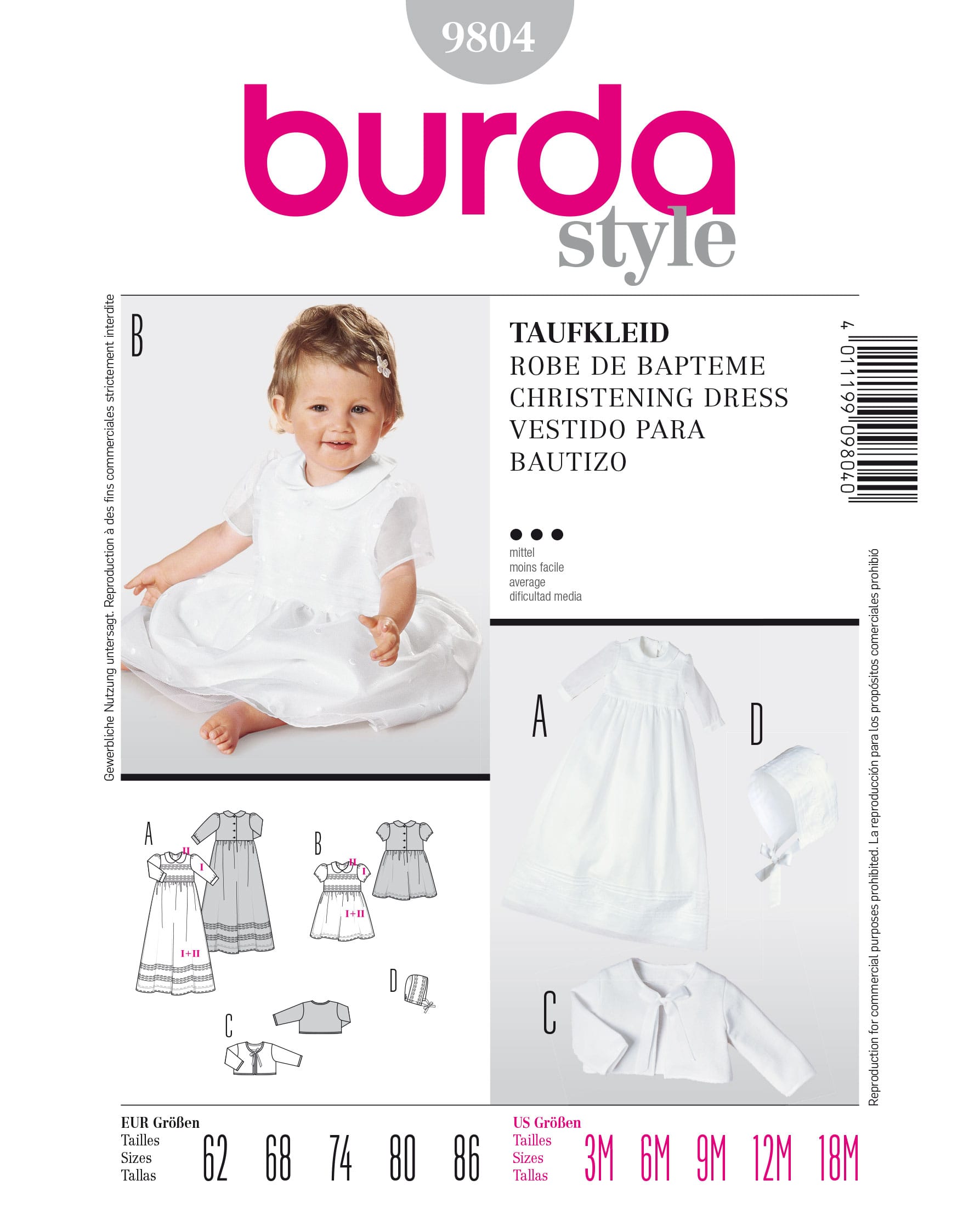 burda Schnittmuster 9804 – Bild 1