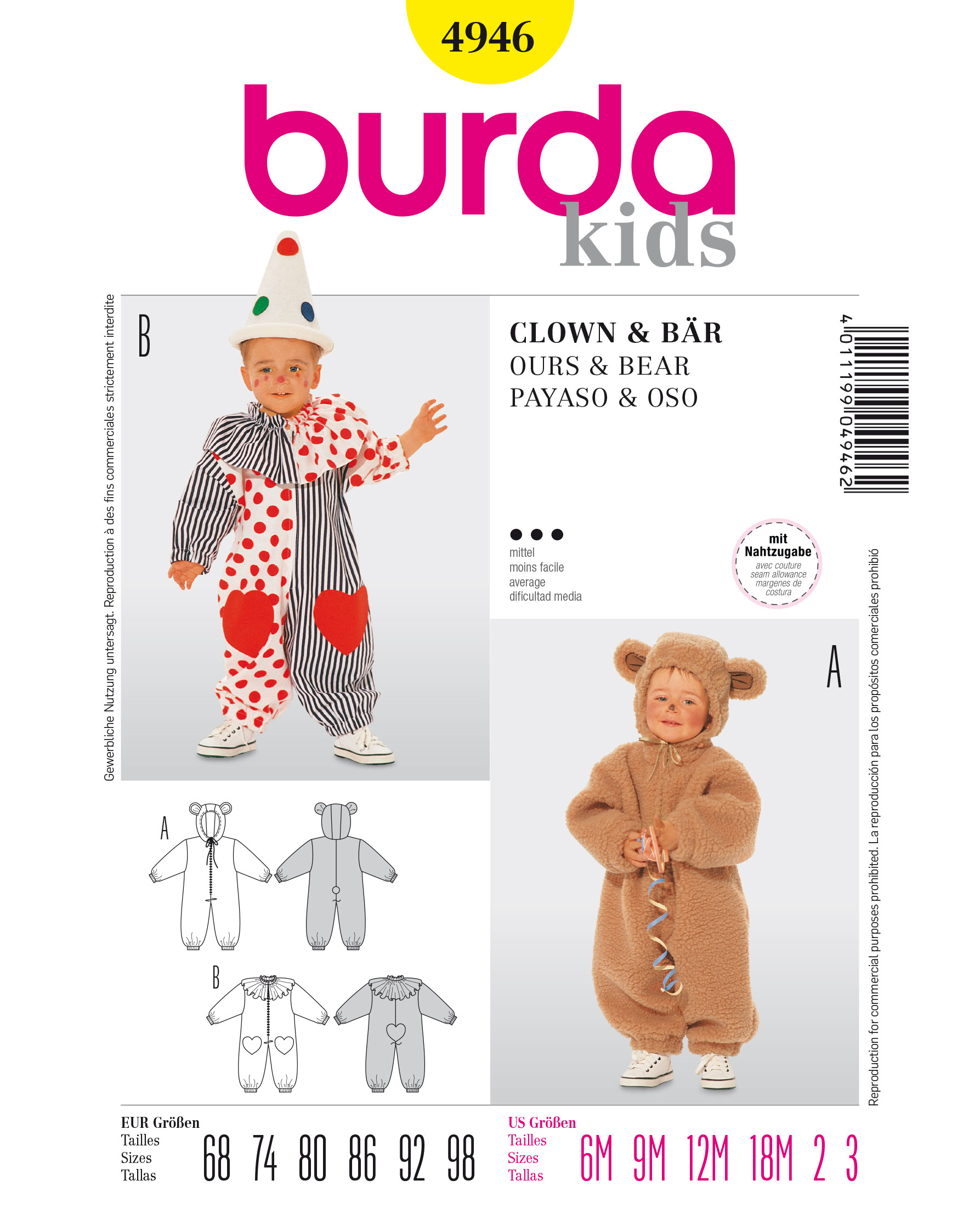 burda Schnittmuster 4946 – Bild 1
