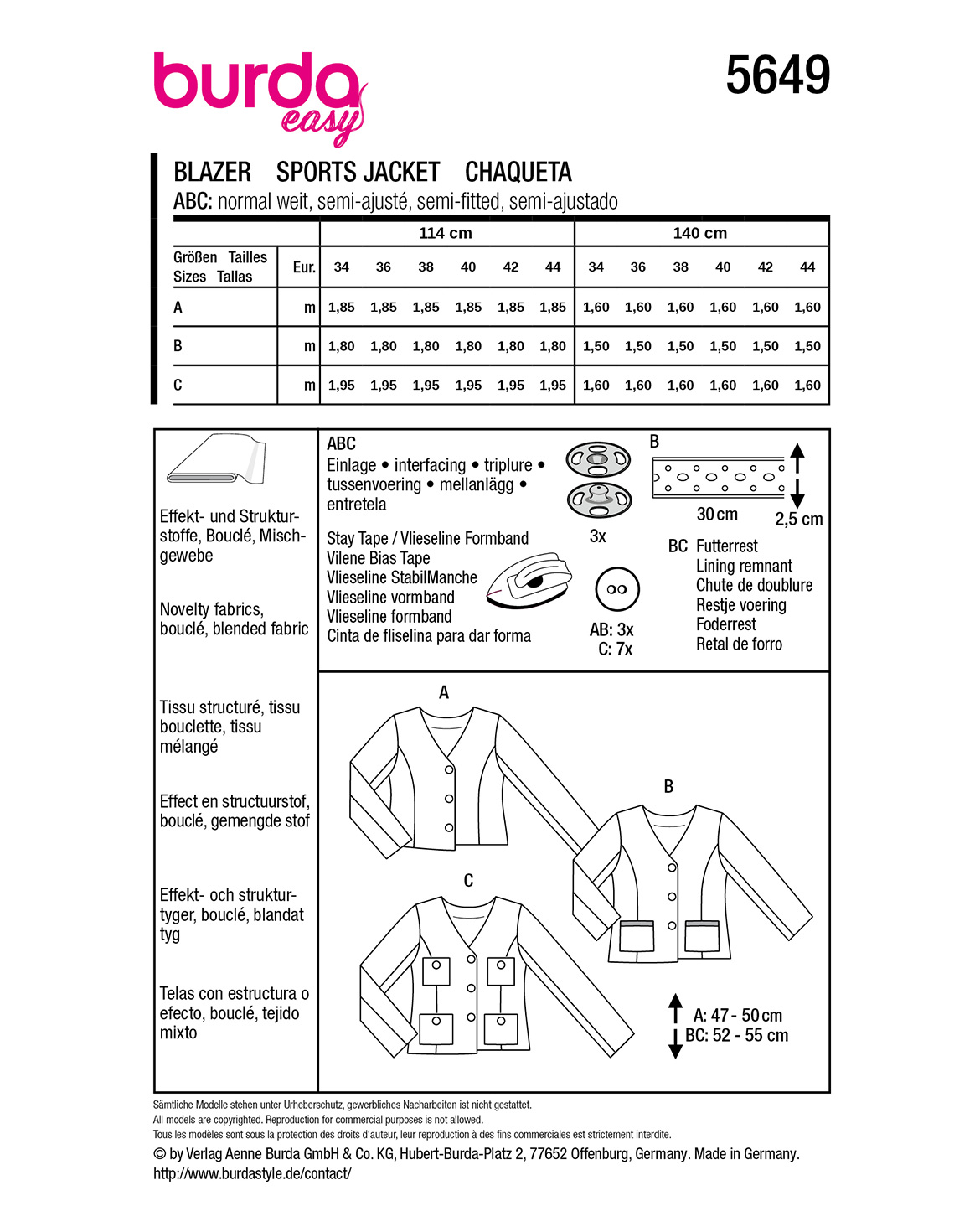 burda Schnittmuster 5649 – Bild 2