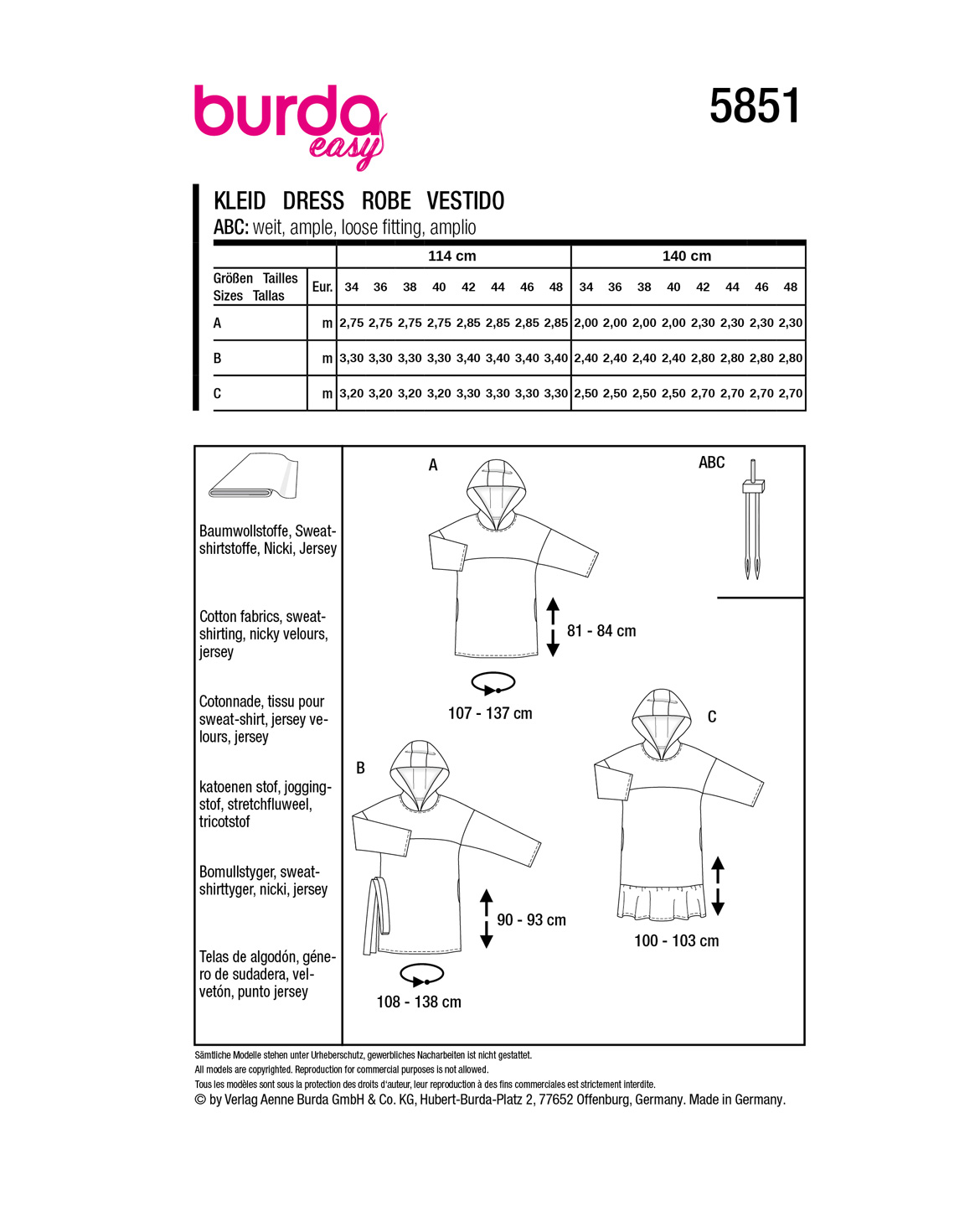 burda Schnittmuster 5851 – Bild 2