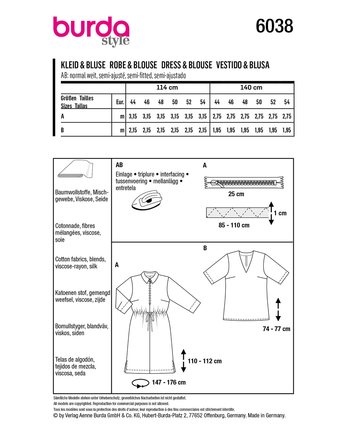 burda Schnittmuster 6038 – Bild 2