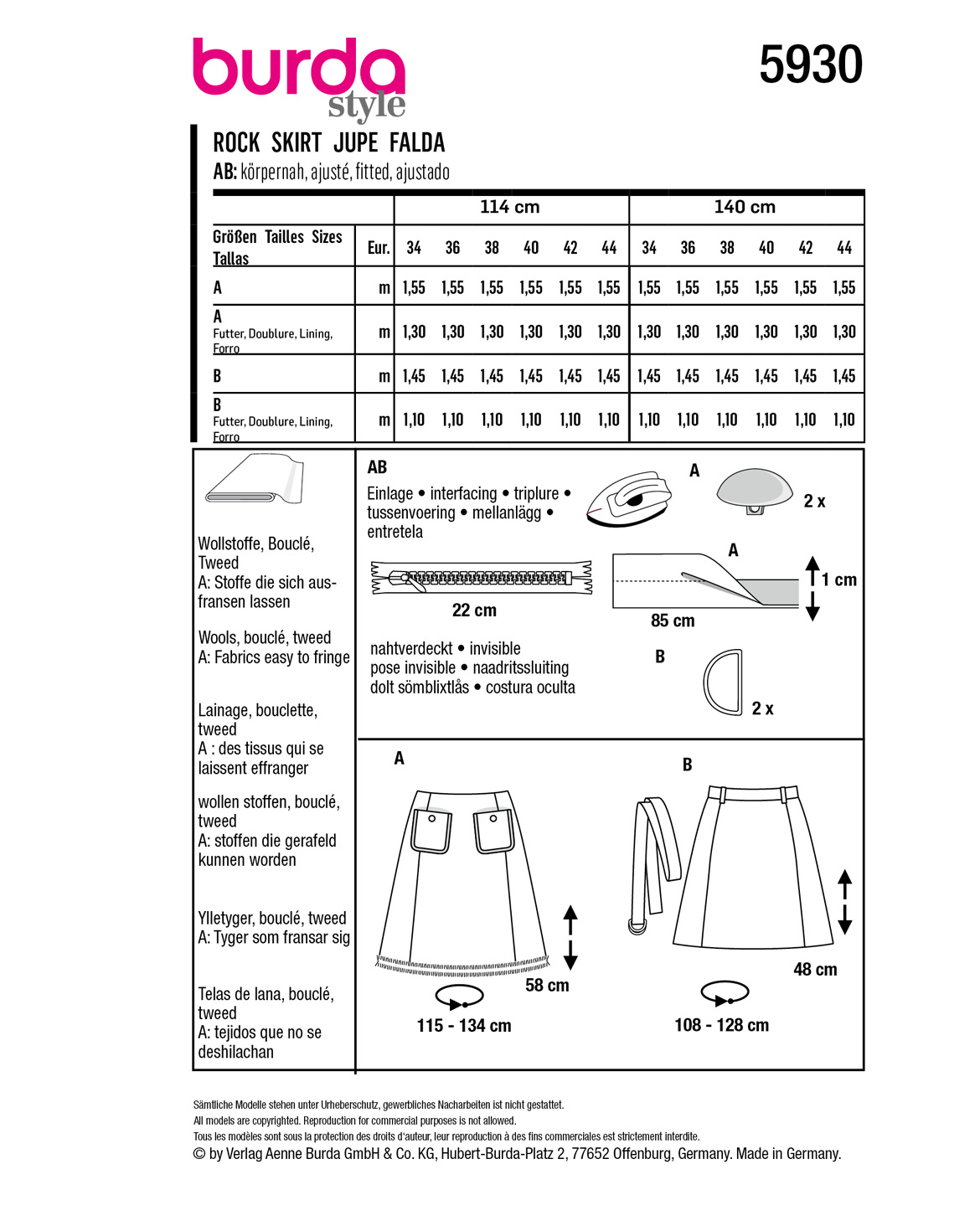 burda Schnittmuster 5930 – Bild 2